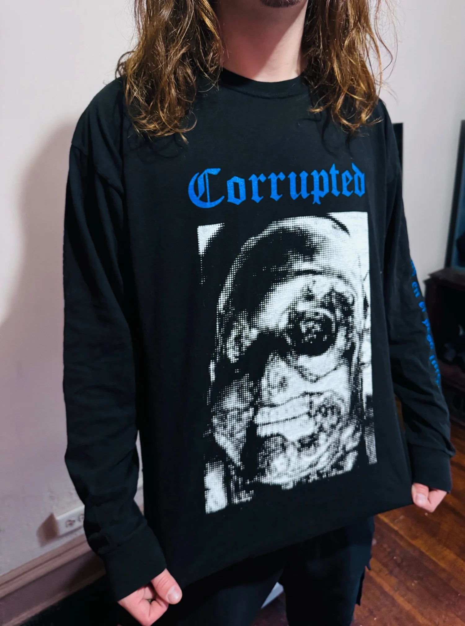 3-Sided Corrupted Longsleeve — Black Gum Print Shop