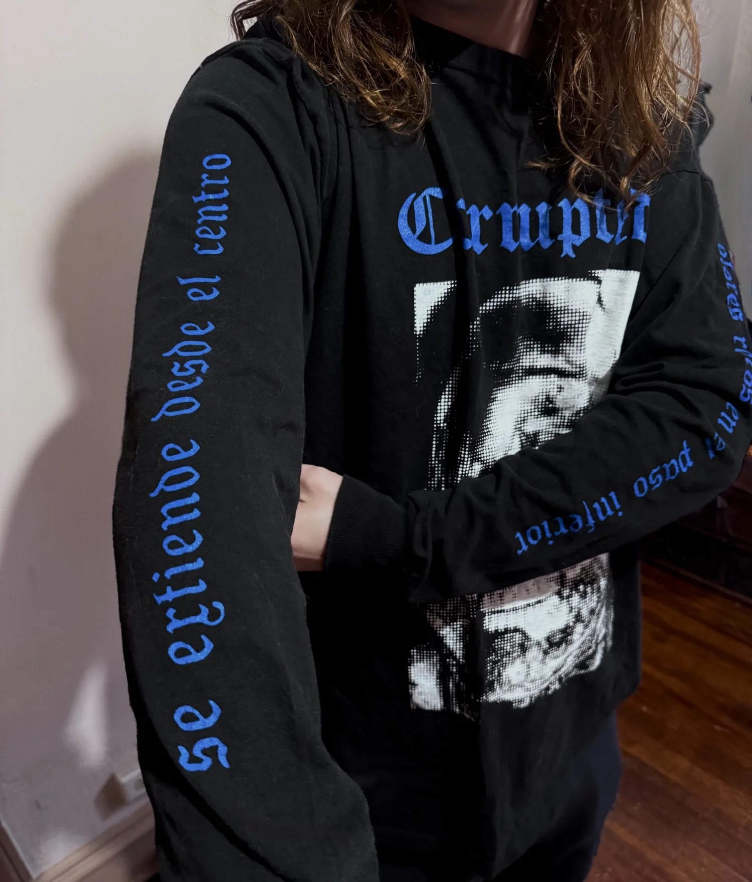 3-Sided Corrupted Longsleeve — Black Gum Print Shop