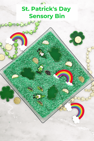 Taste-Safe St. Patrick's Day Sensory Bin for Toddlers - How to Make One ...