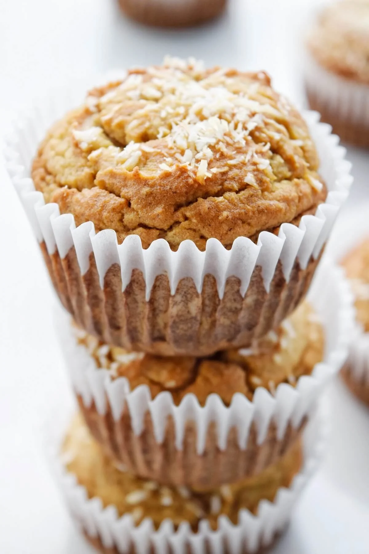 Dairy Free Banana Bread Muffin Stack
