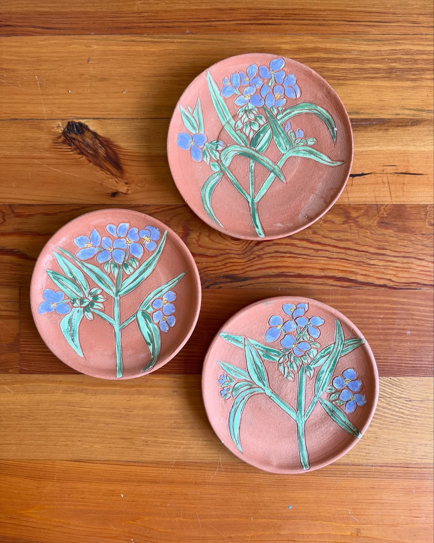 I always try to capture my work at the bisque stage&mdash;before the final glaze firing. There&rsquo;s something raw and honest about that in-between state when the colors are vibrant and the surface is rough. 

And once it goes into the kiln, anythi