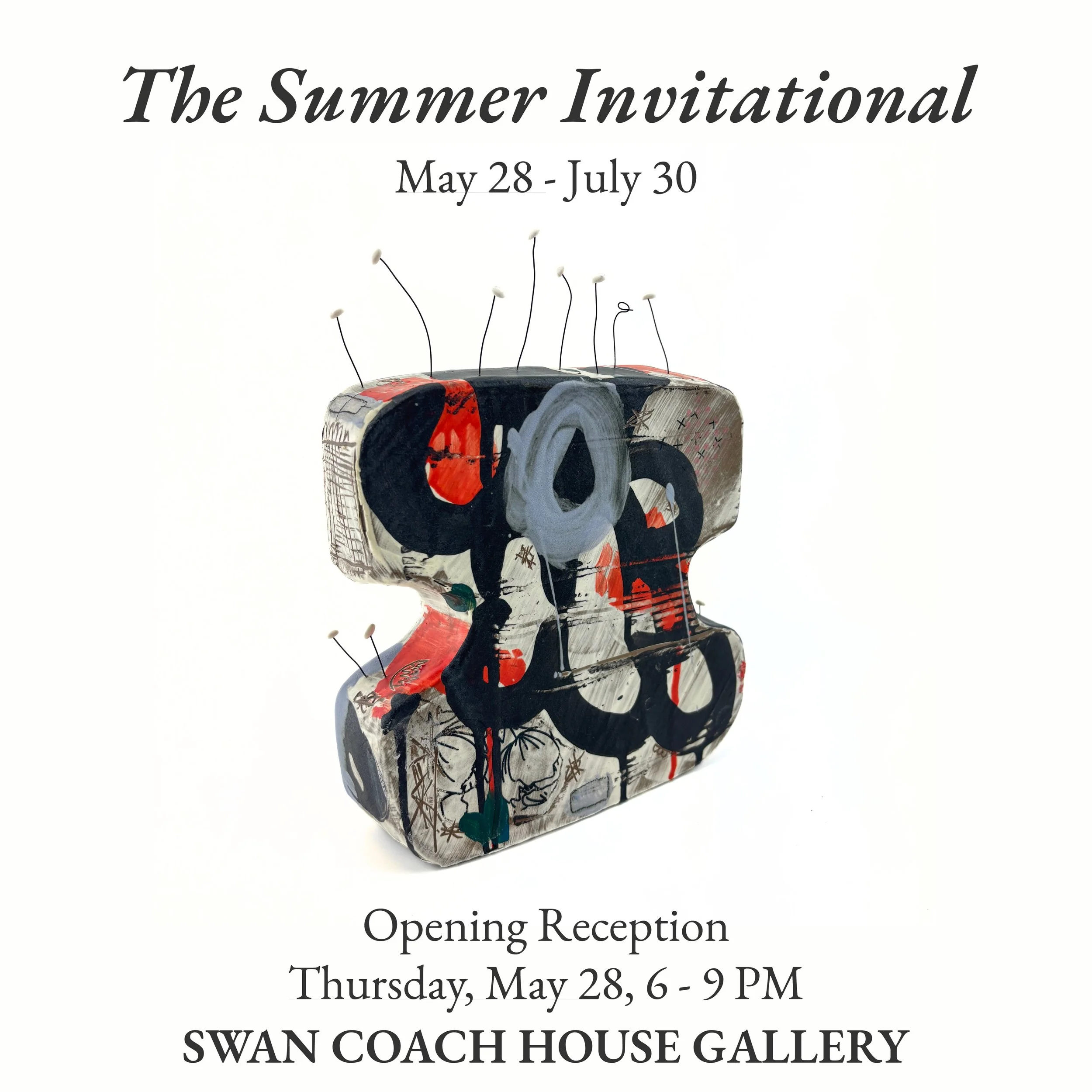 Here&rsquo;s a sneak peek of my work that will be included in The Summer Invitational @swancoachhousegallery opening May 28 from 6-9 pm! 

Come by and say 👋