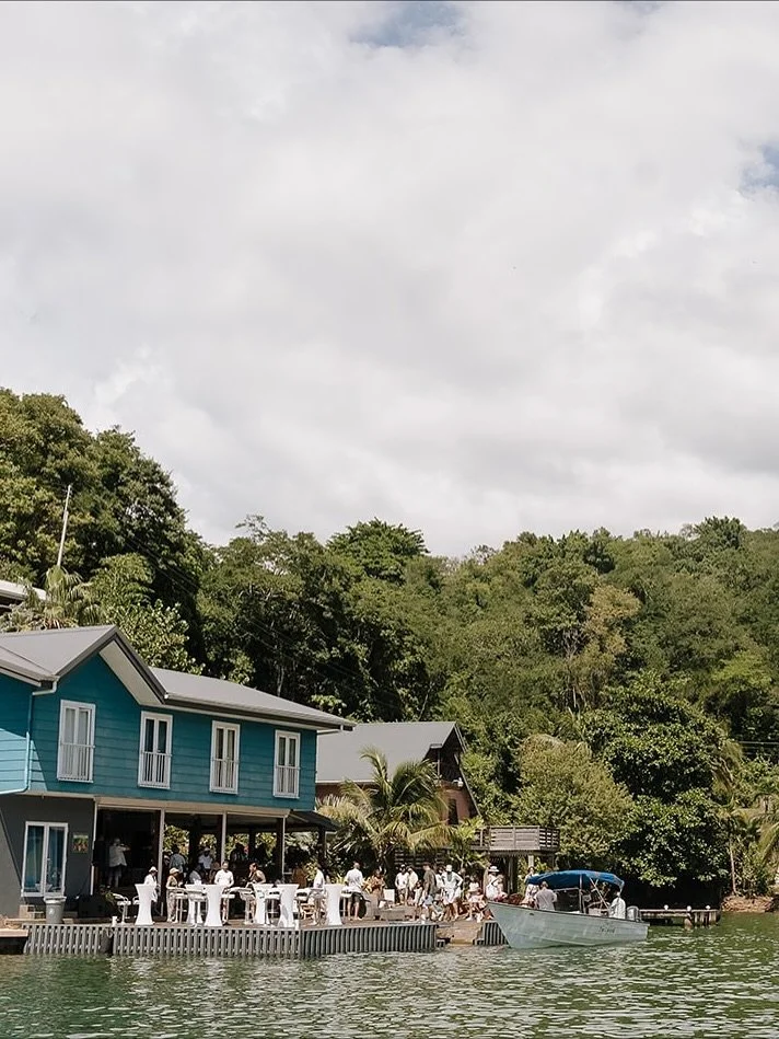 day 5 - down di islands

the best cure to a post-wedding hangover? a trip down di islands 🚤🌊🍹🌞
we took a boat to a house on the water, tucked in a quiet bay, with nothing on the agenda but food, drinks, music, and sunshine. plates filled with oxt