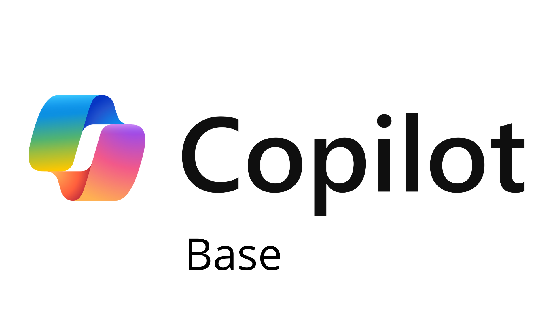 Il logo di Copilot Base con un'icona colorata e la scritta Copilot in nero e Base sotto.