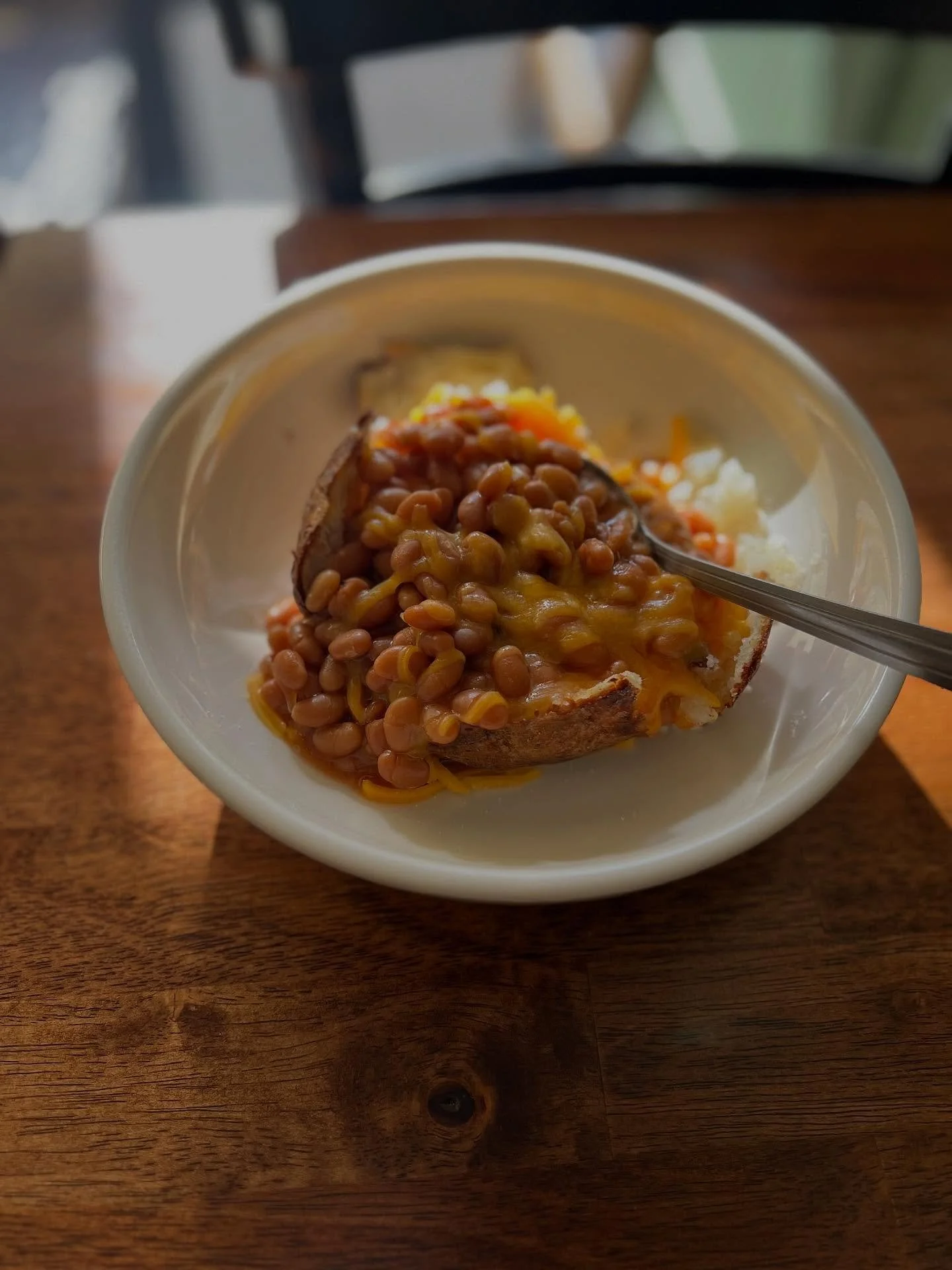 Specials for this blustery November day: Beer Battered Mushrooms; Chicken Pot Pie; Creamy Tomato Soup; Jacket Potato (baked potatoes potato) with Butter, Cheese, Sour Cream; Chicken Pot Pie filling; Shepherds Pie filling and Cheese; or Brit-Style wit