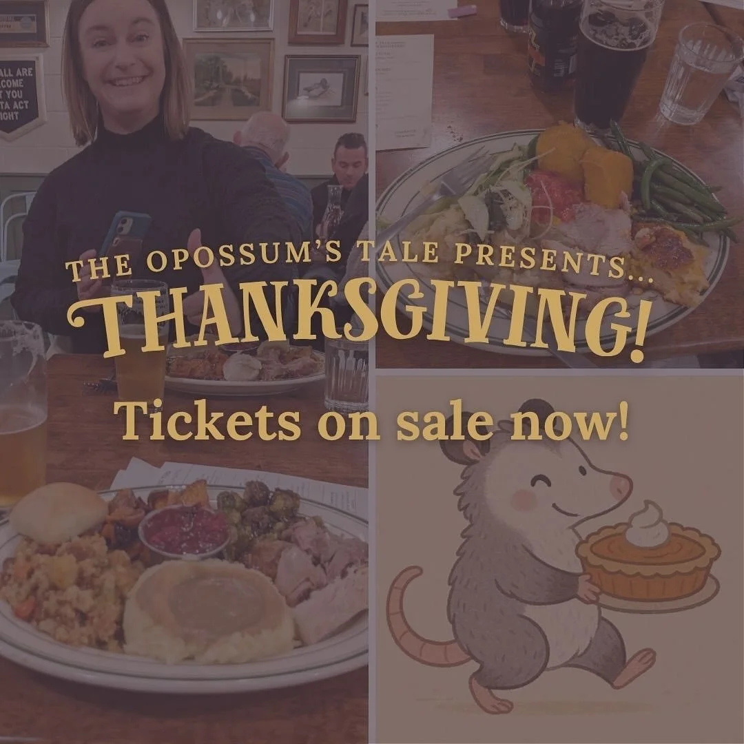 Thanksgiving Dinner tickets available through our website or the link in our bio. It&rsquo;s always a delicious and fun time! #theopossumstale #probablythebestpubinjonesborough #possumblythebestpubinjonesborough