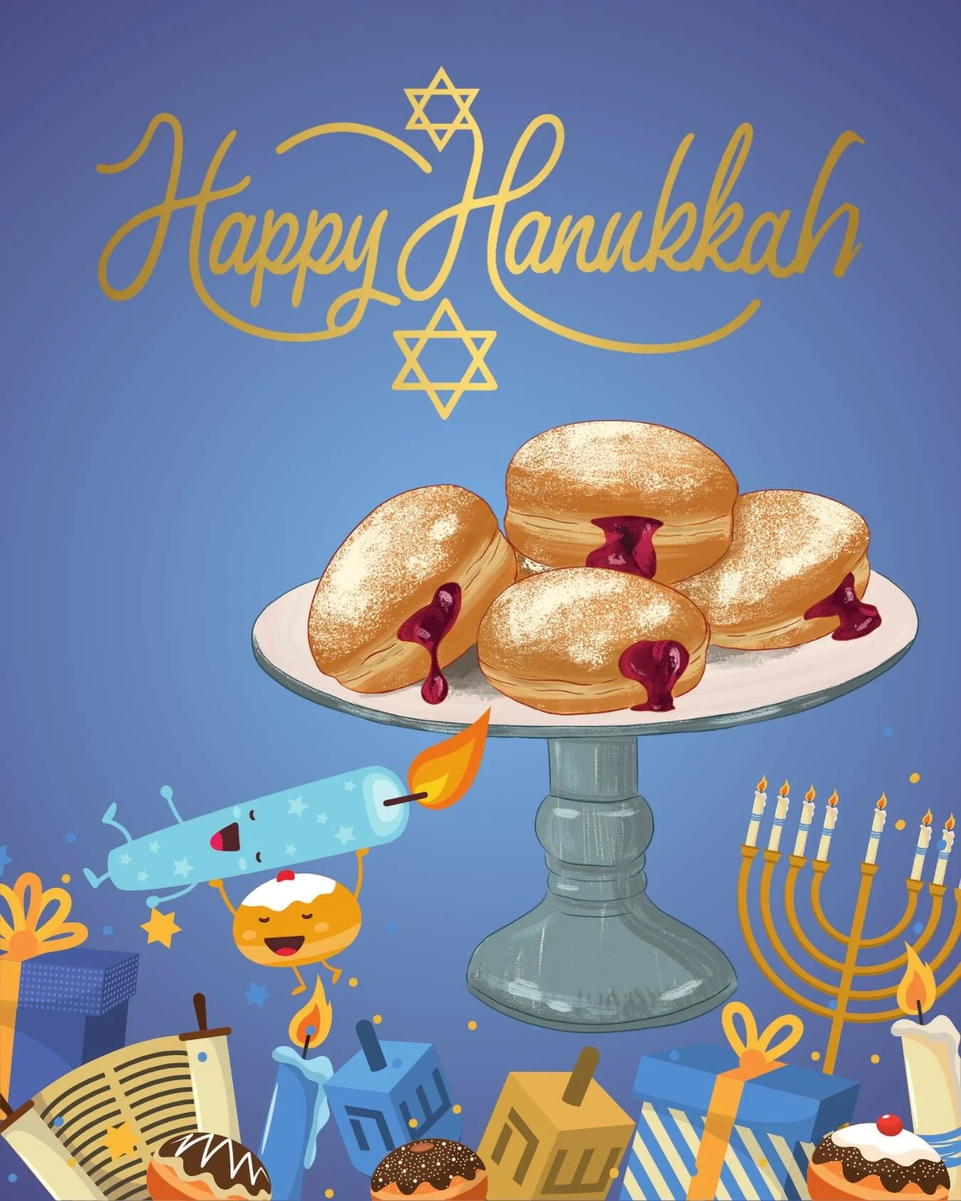 Happy Hanukkah, friends. To celebrate we will have sufganiot (jelly filled doughnuts) as our special tonight plus our regular menu! Hope to see you this evening. #theopossumstale #probablythebestpubinjonesborough #possumblythebestpubinjonesborough