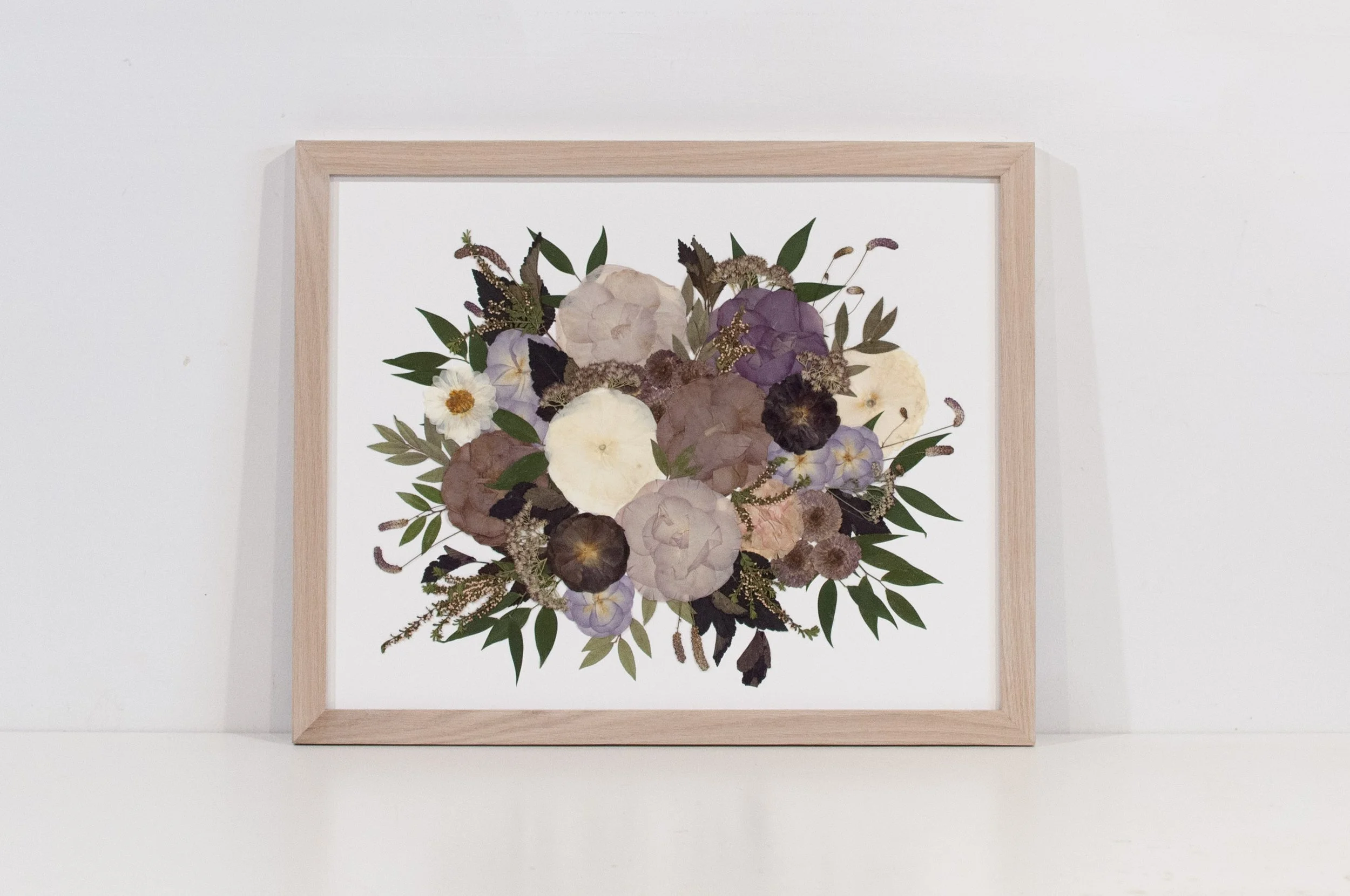 16" x 20" Standard Frame, Antique White Oak, White Backing, Colour Corrected