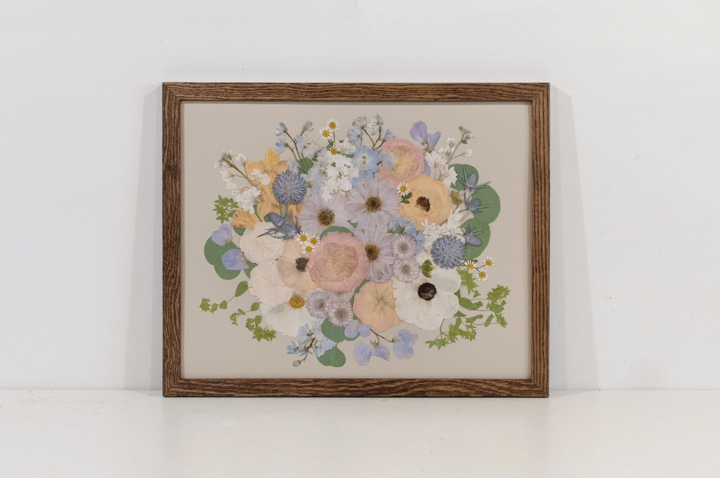 16" x 20" Standard Frame, Walnut, Seafoam Backing, Colour Corrected