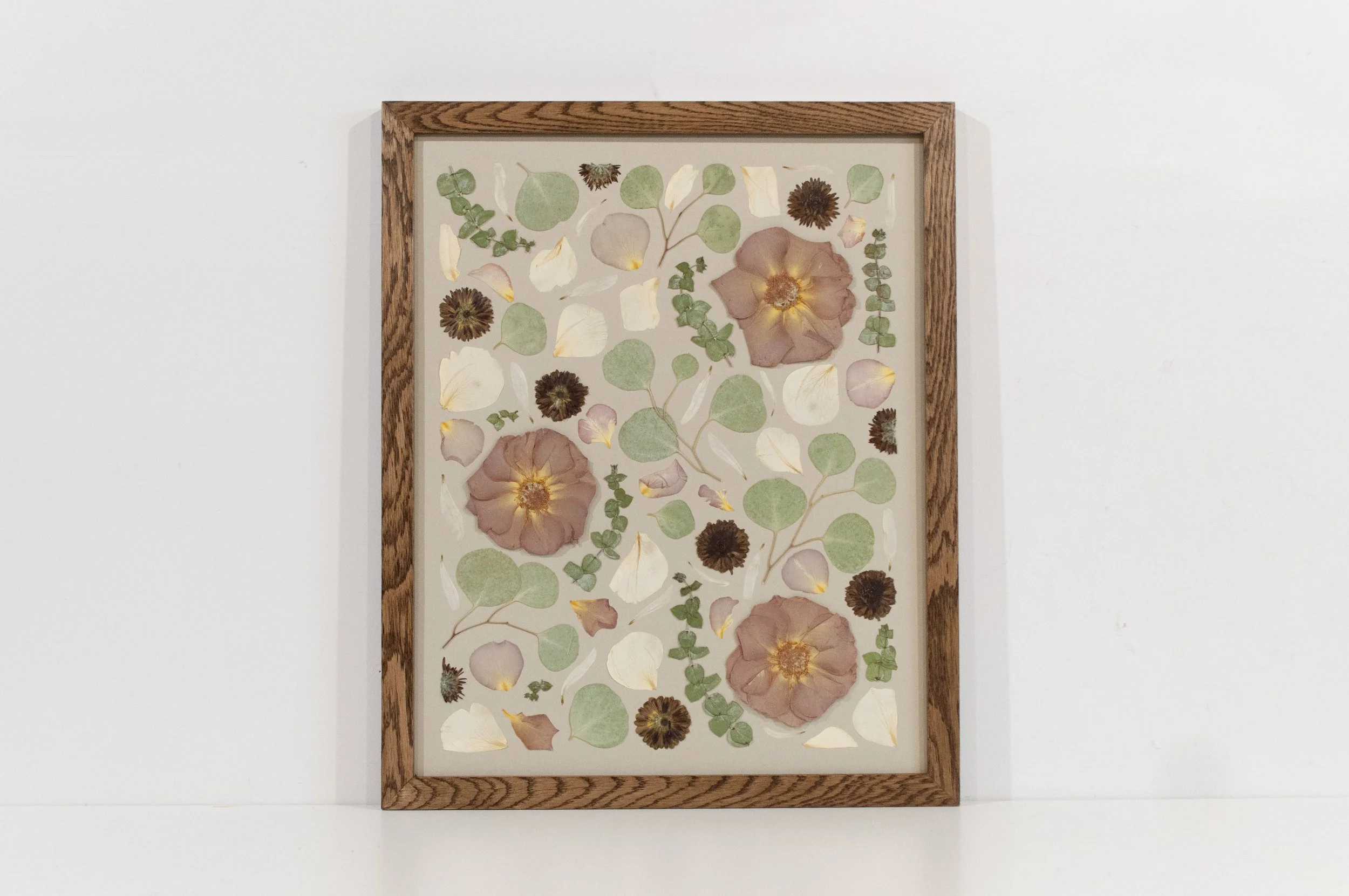 16" x 20" Standard Frame, Walnut, Seafoam Backing