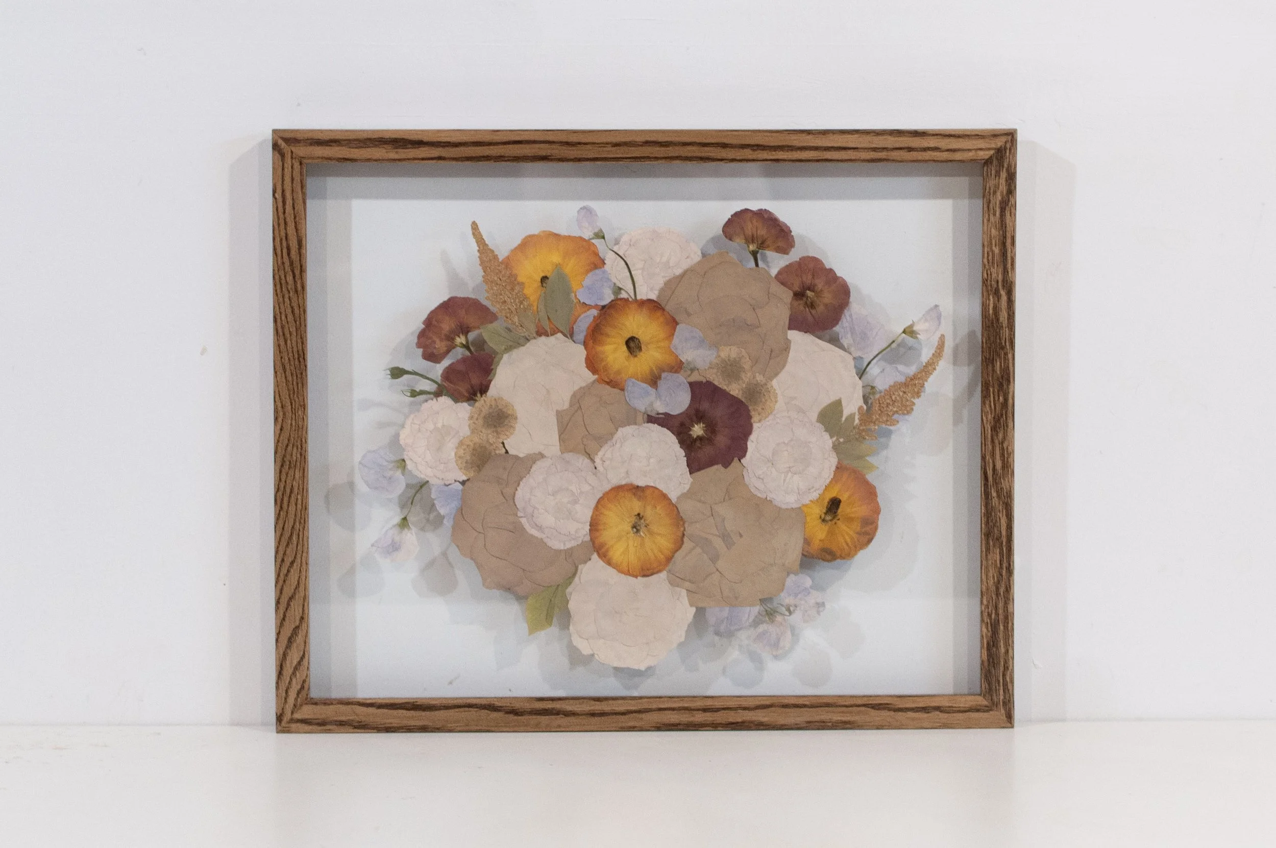 16" x 20" Float Frame, Walnut, Colour Corrected