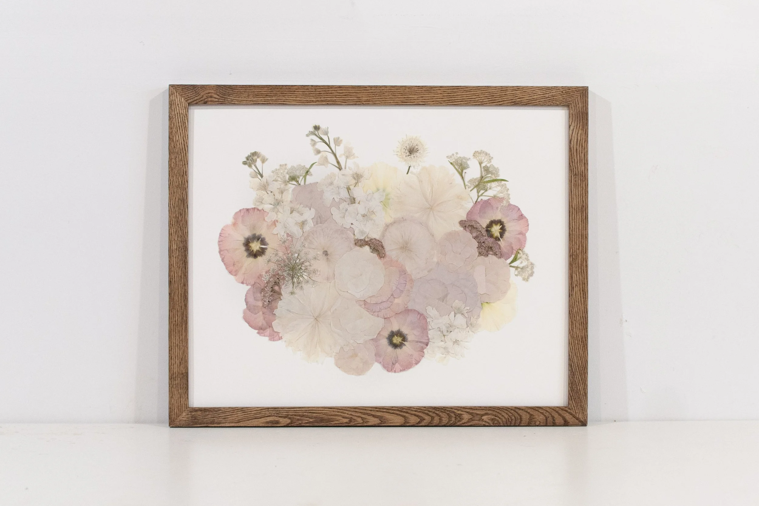 16" x 20" Standard Frame, Walnut, White Backing, Colour Corrected