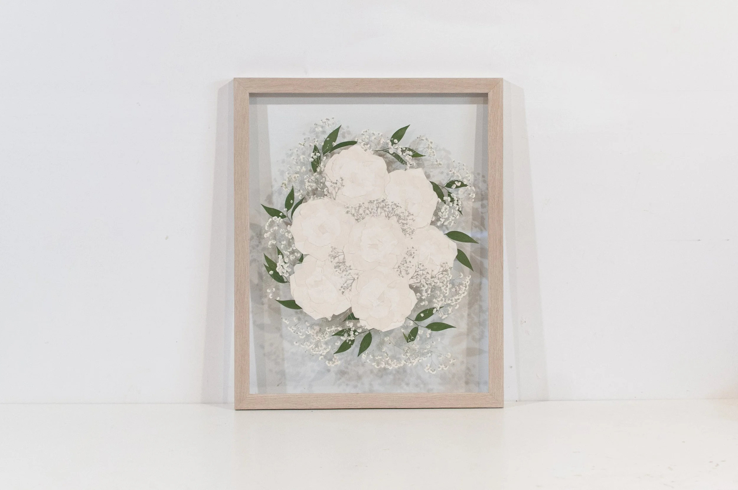 16" x 20" Float Frame, Antique White Oak, Colour Corrected