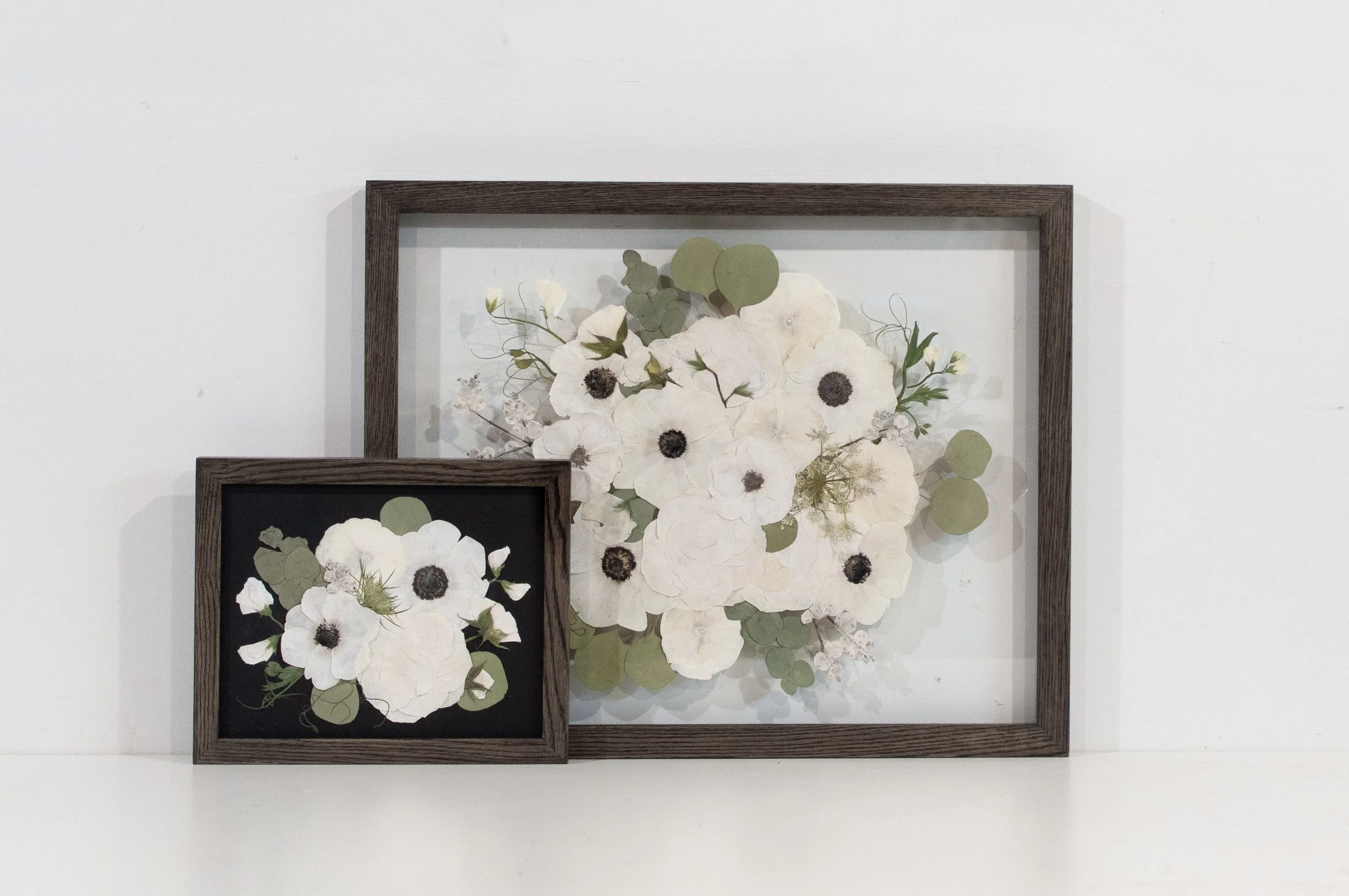 16" x 20" Float Frame, Black Oak, 8" x 10" Standard Frame, Black Backing, Black Oak, Colour Corrected