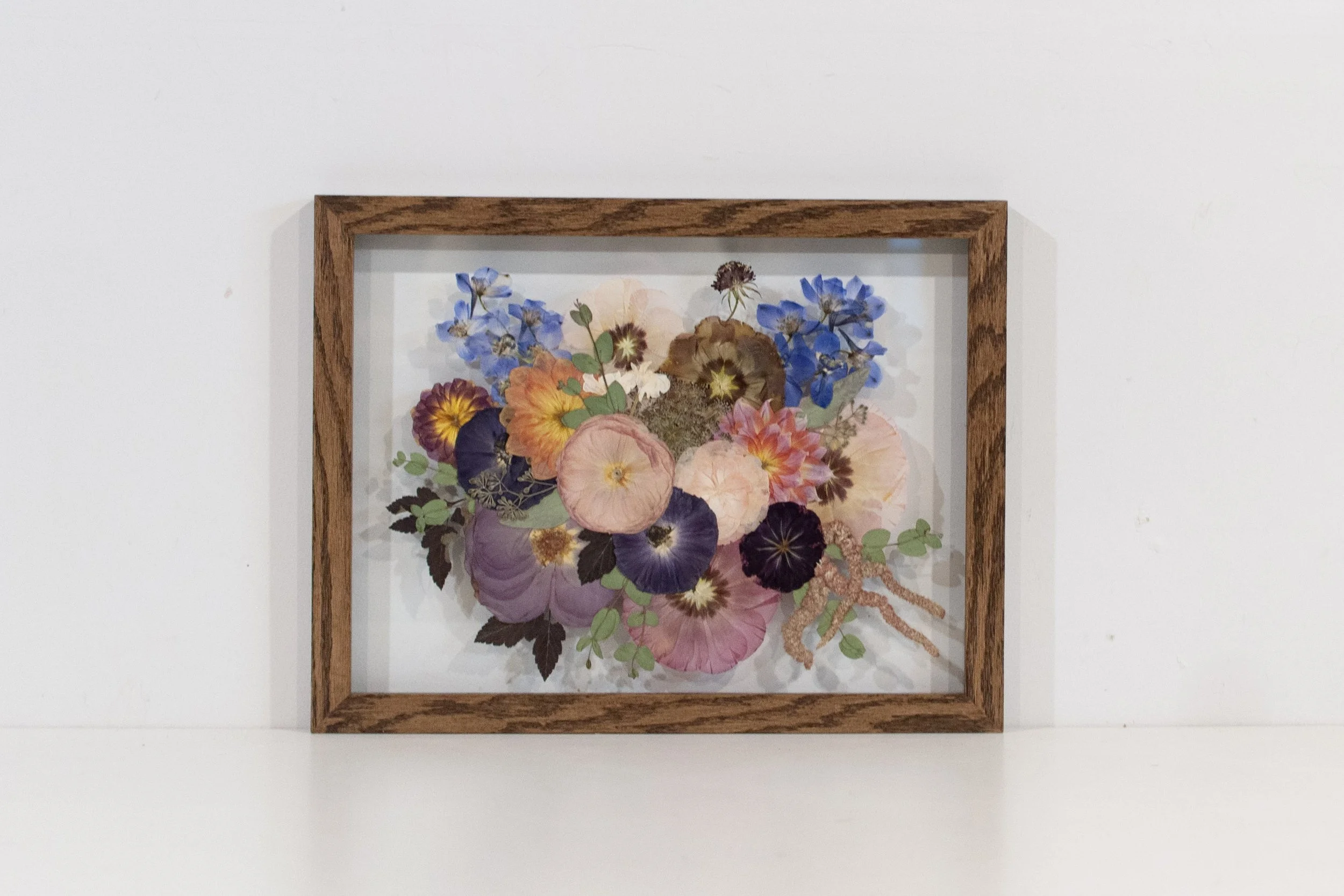 12" x 16" Float Frame, Walnut