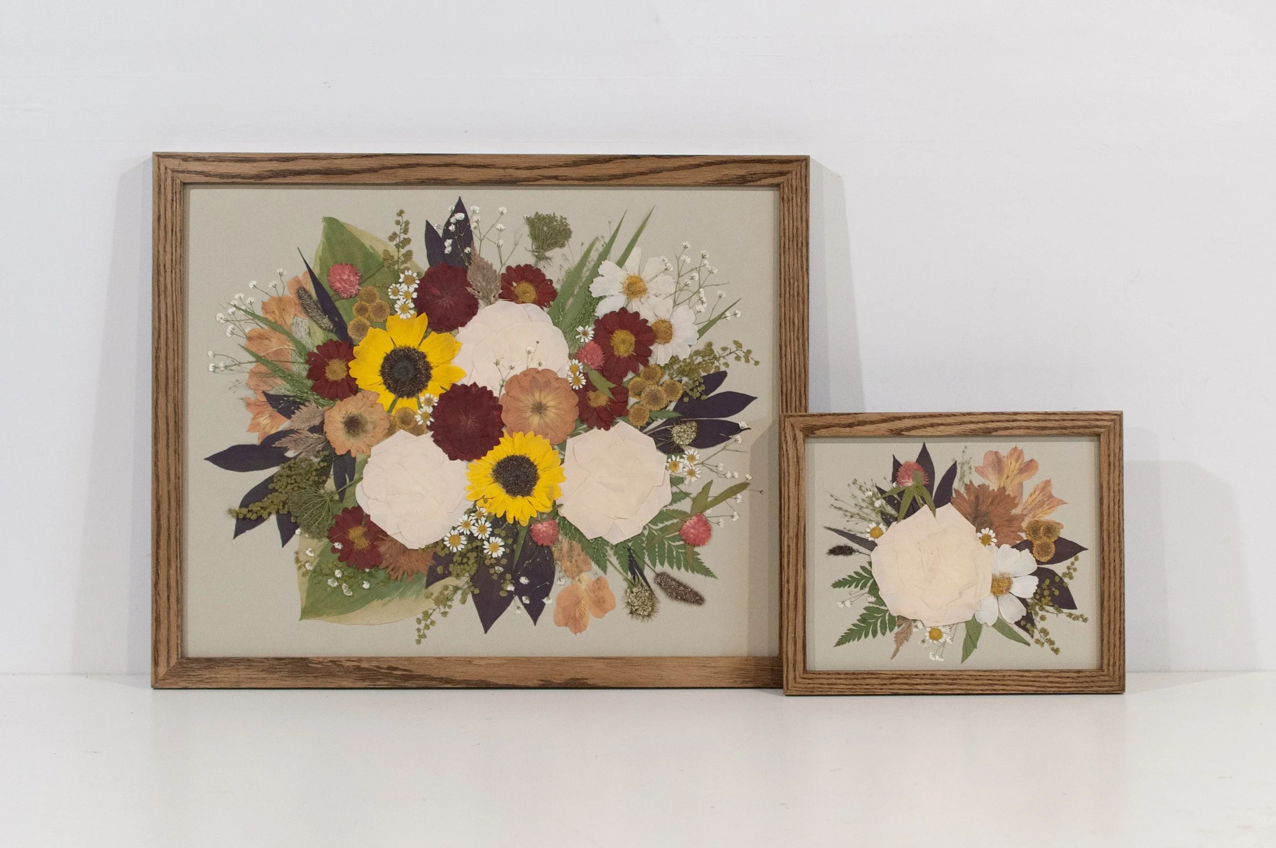 16" x 20" Standard Frame, Walnut, Seafoam Backing, 8" x 10" Standard Frame, Colour Corrected
