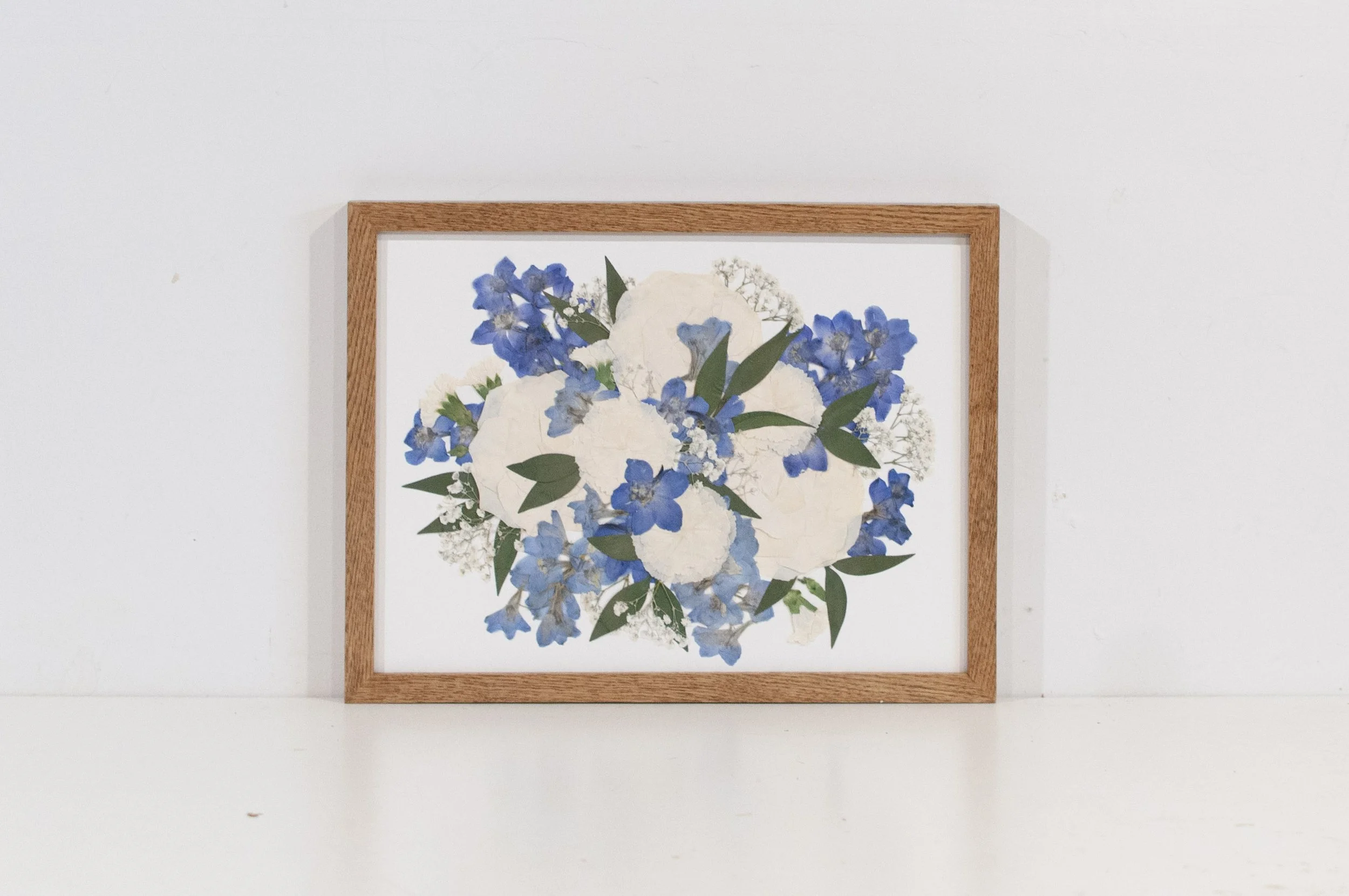 12" x 16" Standard Frame, American Oak, White Backing, Colour Corrected