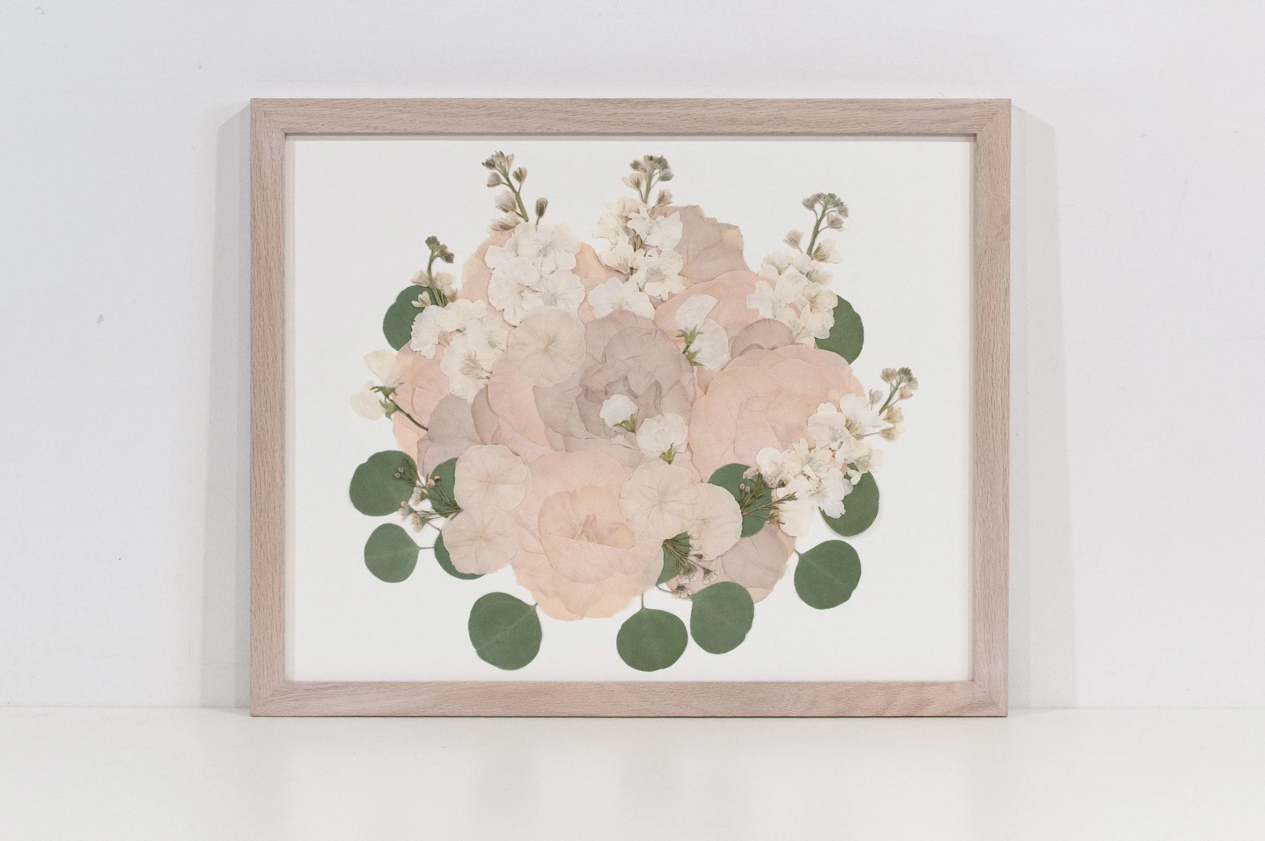 16" x 20" Standard Frame, Antique White Oak, Colour Corrected