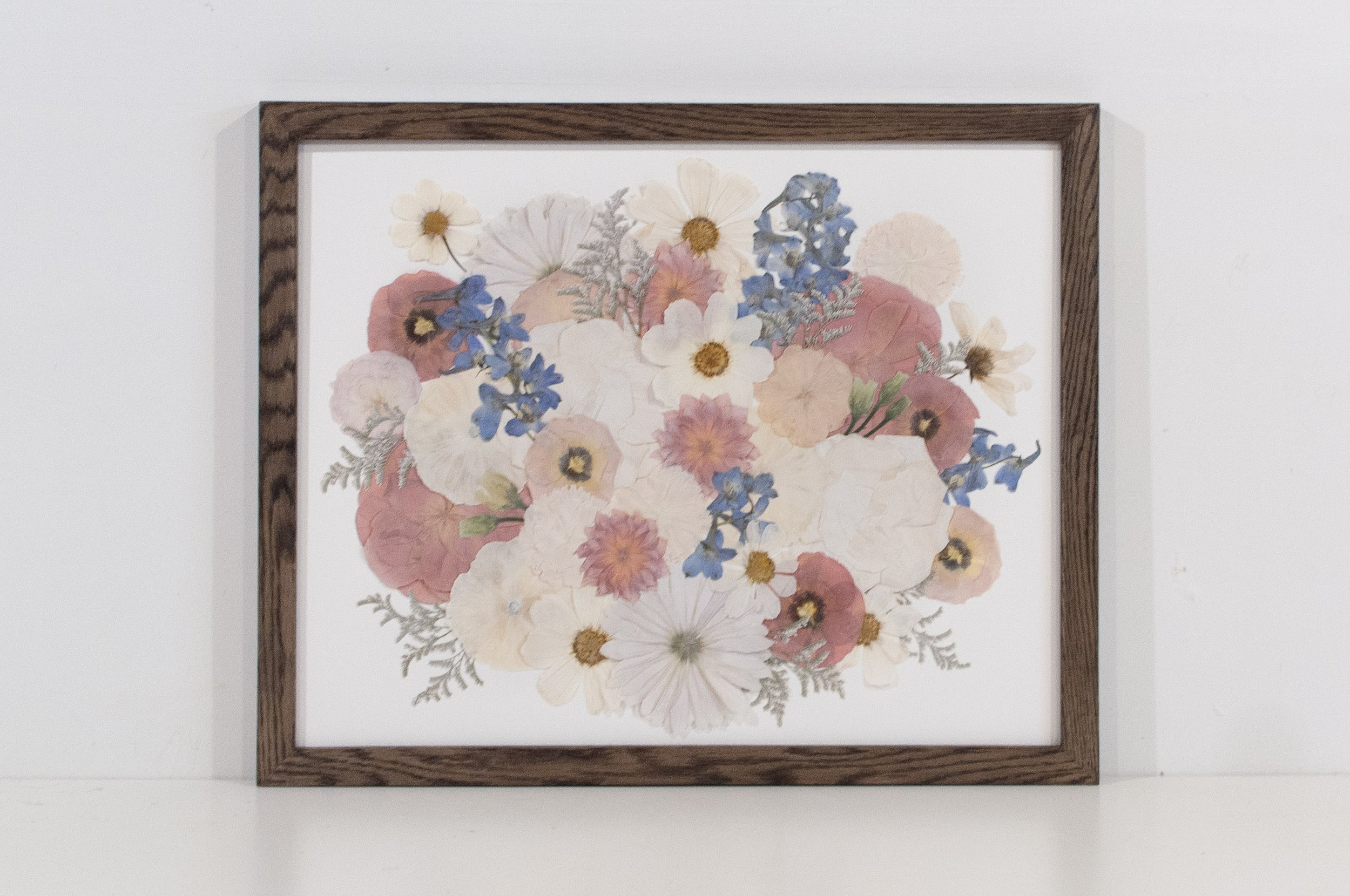 16" x 20" Standard Frame, Ebony Oak, White Backing, Colour Corrected