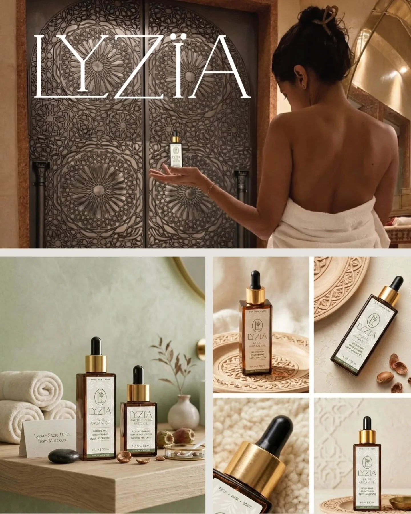 Rooted in Ritual Pure By Nature. 

Meet @lyzia.co - two women - Aunt + Niece - with a deep story to share about their Moroccan Roots, a generational story that shares their commitment to their roots but the purity of the land itself. 

Lyzia is a lux