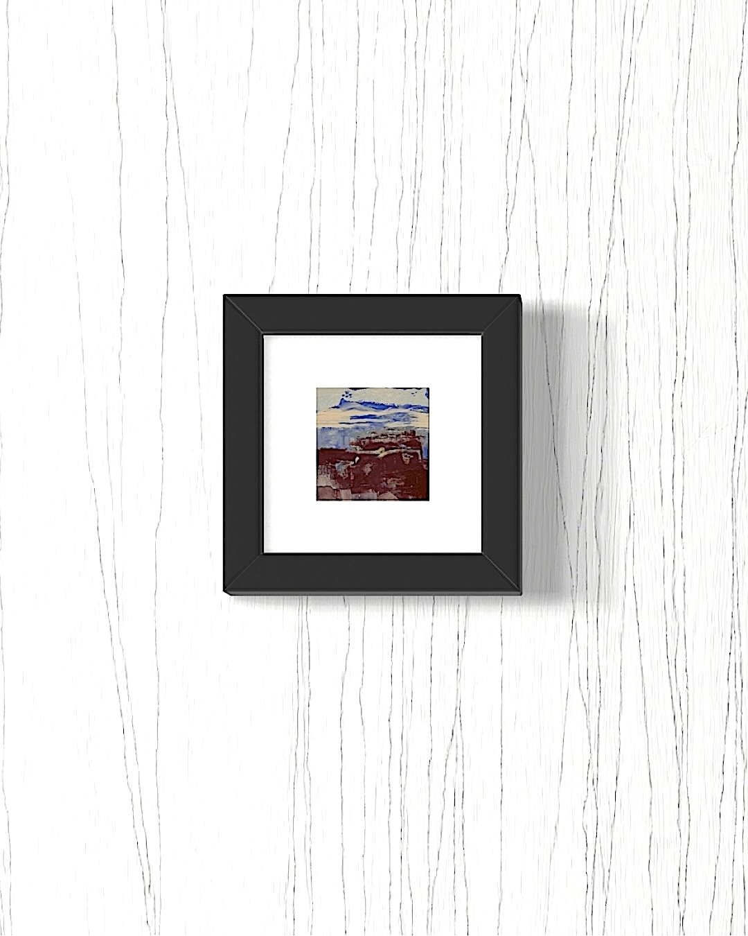 Framed 2" x 2" mini painting