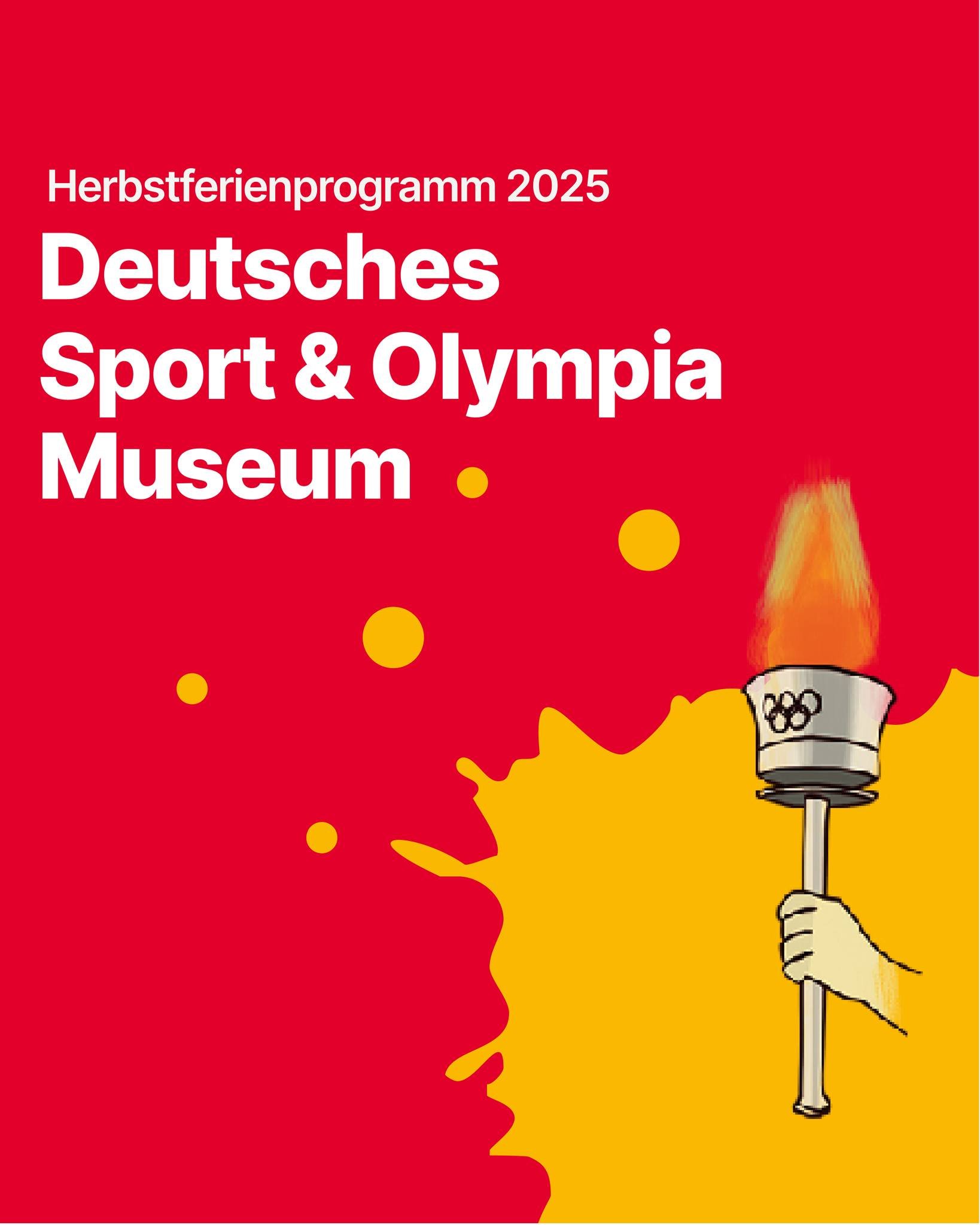 🍂 Herbstferien im Deutschen Sport &amp; Olympia Museum! 🏃&zwj;♂️✨
Vom 11. bis 26. Oktober 2025 wird Geschichte lebendig &ndash; mit spannenden Familienf&uuml;hrungen, Mitmach-Stationen und echten sportlichen Aha-Momenten f&uuml;r Gro&szlig; &amp; K