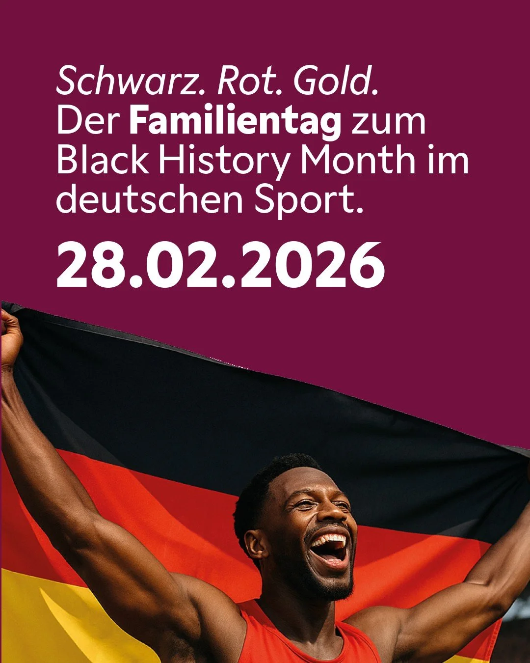 Black History Month @deutschessportmuseum &ndash; Geschichte erleben, Vielfalt feiern!

Zum Abschluss des Black History Month wird das Deutsches Sport &amp; Olympia Museum zum Erlebnisort f&uuml;r die ganze Familie. Gemeinsam mit starken Partner*inne