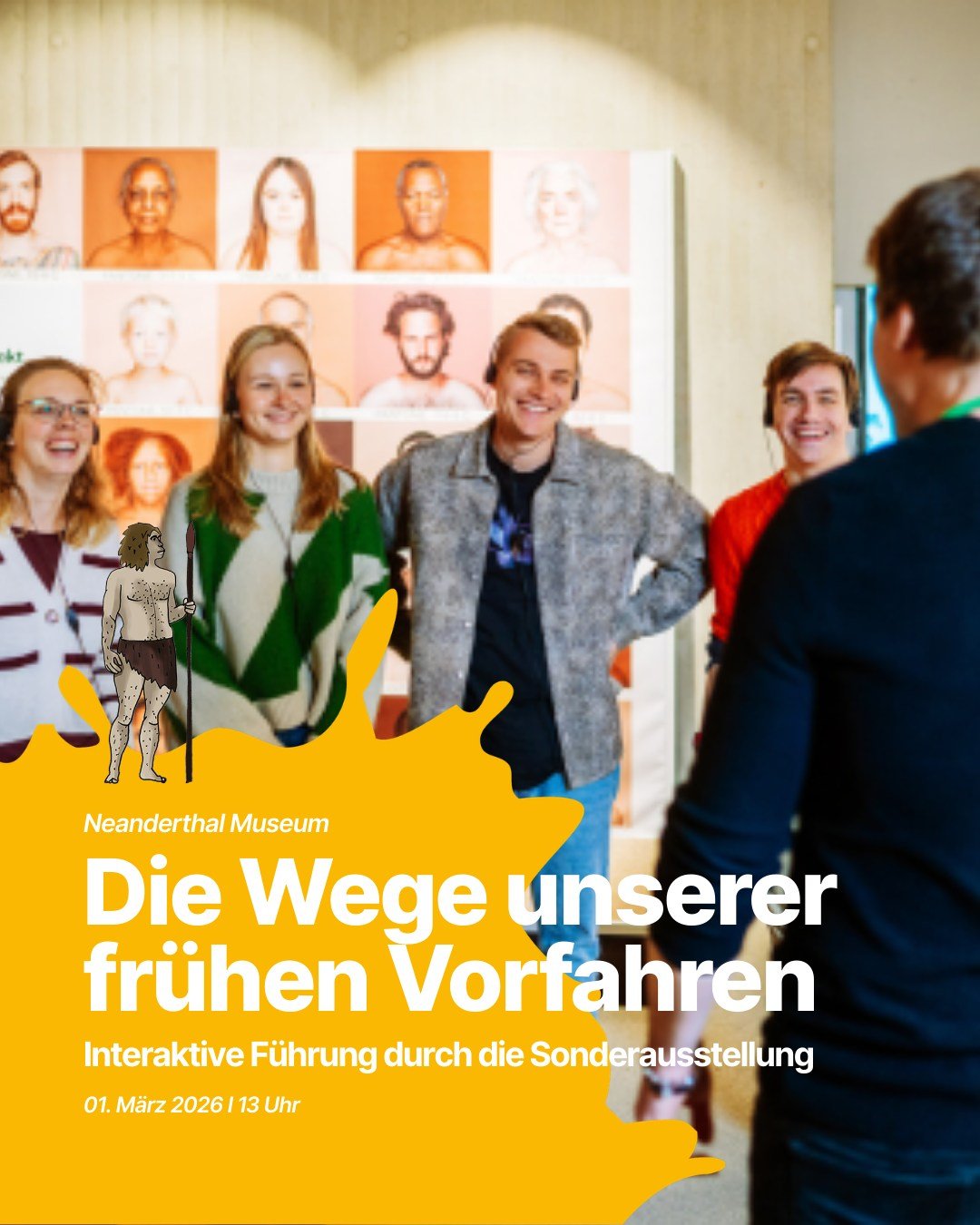 🌍🧳 2 Millionen Jahre &ndash; und deine Geschichte mittendrin!

Begib dich auf eine dialogische F&uuml;hrung durch 2 Millionen Jahre Menschheitsgeschichte im @neanderthalmuseum &ndash; und entdecke dabei &uuml;berraschende Parallelen zu deinem eigen