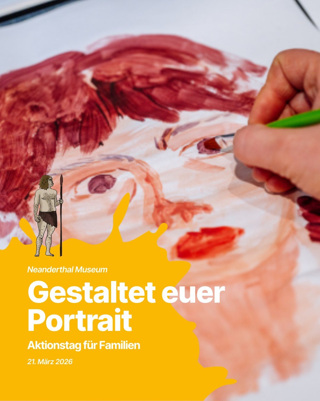 🎨✨ Wie vielf&auml;ltig ist die Menschheit &ndash; und wo findest du dich darin wieder?

An diesem kreativen Aktionstag im @neanderthalmuseum  wirst du selbst zur K&uuml;nstlerin oder zum K&uuml;nstler!
Mische mit Acrylfarben deinen ganz pers&ouml;nl