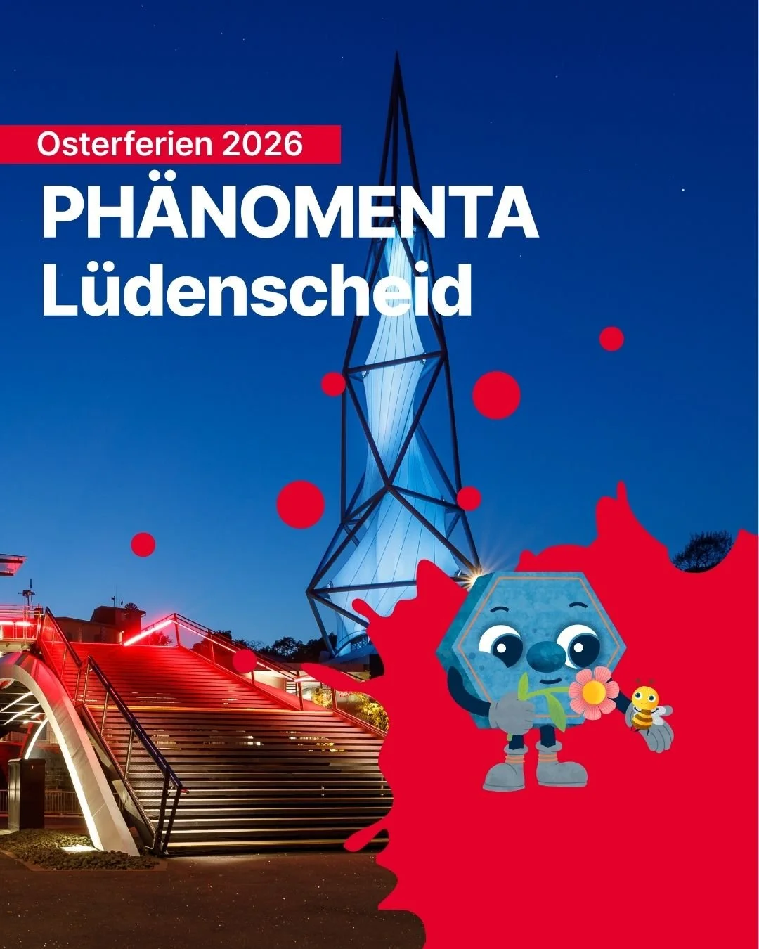 Nanu, der Osterhase war in der @phaenomenta.luedenscheid  und hat &uuml;berall Ostereier versteckt! 🐰
 
Ausgestattet mit Equipment aus dem bunten Forscherbeutel k&ouml;nnt Ihr verborgene Hinweise quer durch unsere Ausstellung entschl&uuml;sseln. 🌻

