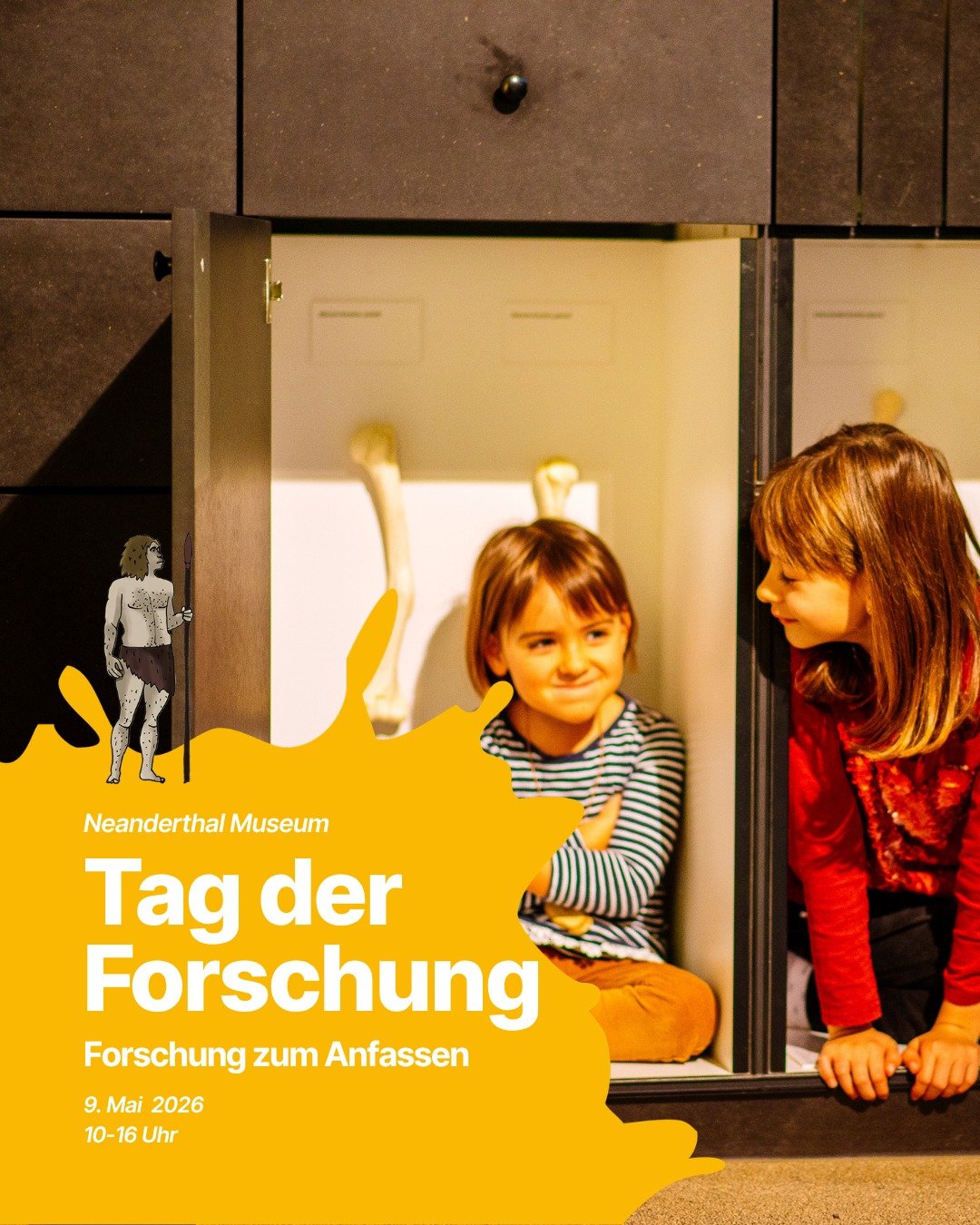 Forschung zum Anfassen 🔬✨

Am Samstag, den 9. Mai 2026, erwartet euch im @neanderthalmuseum  ein spannender Blick hinter die Kulissen der Wissenschaft!
 Von 10&ndash;16 Uhr teilen Forschende aus unserem Haus und von Universit&auml;ten wie der Univer