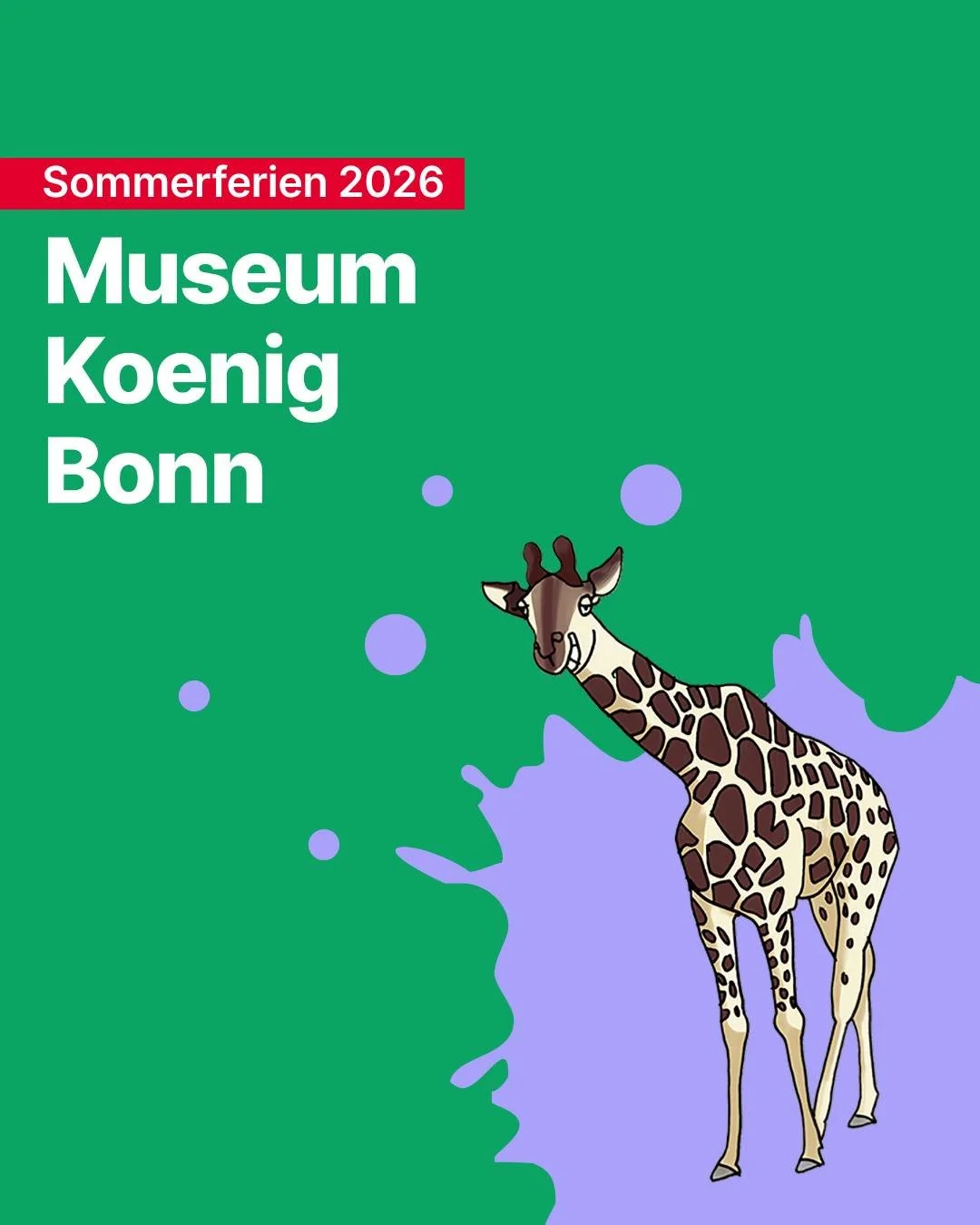 🦋 SOMMER IM MUSEUM KOENIG BONN 🦋

Staunen, experimentieren, fragen, anfassen: Der ganze Sommer steckt im @museumkoenig  voller Entdeckungen f&uuml;r Kinder und Familien!

🐞 &bdquo;Kleine Flieger und Krabbeltiere" (4.&ndash;7. August, 10&ndash