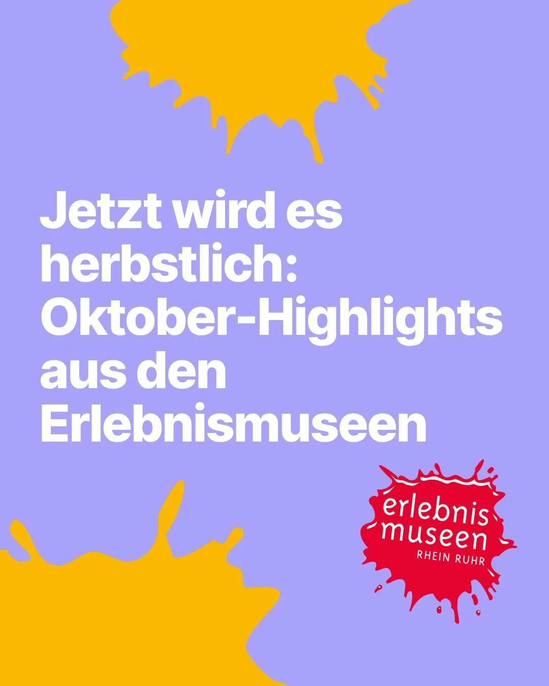 🍂 Herbstzeit ist Museumszeit! Das sind unsere Oktober-Highlights f&uuml;r die ganze Familie 👇

🎉 30 Jahre PH&Auml;NOMENTA
Jubil&auml;umswochenende in L&uuml;denscheid | 03. &amp; 04.10.

🎨 Kaleidoskop-Workshop
PH&Auml;NOMENTA L&uuml;denscheid | 0