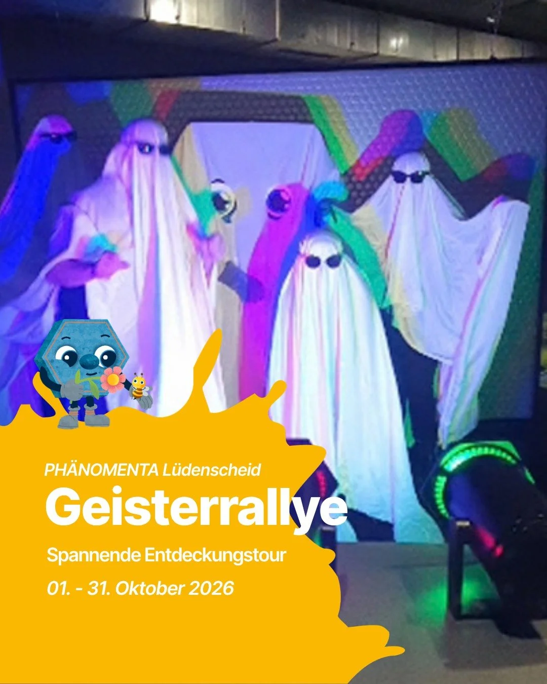 Bei der Geisterrallye geht ihr auf spannende Entdeckungstour durch die PH&Auml;NOMENTA. 👻

🗓️Aktionszeitraum: 01.10. bis 31.10.2026
🔍Forscherbeutel: 5&euro; (nur vor Ort erh&auml;ltlich) &ndash; solange der Vorrat reicht!

Seid Ihr bereit f&uuml;r