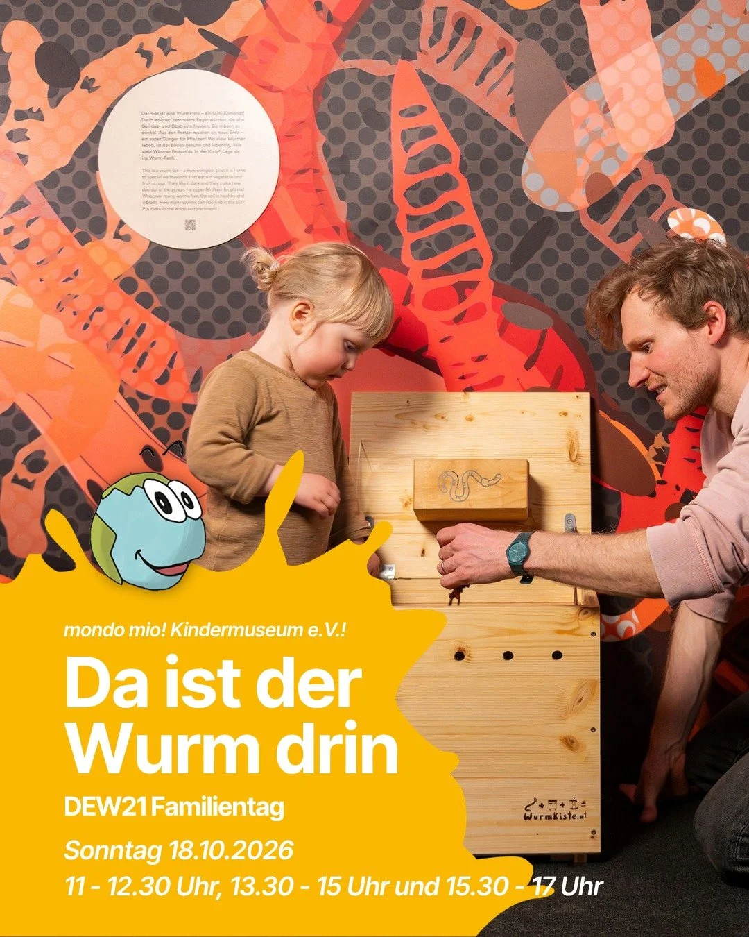 🪱 Beim DEW21 Familientag ist der Wurm drin &ndash; und das ist gut so! 🪱

Regenw&uuml;rmer sind die Superhelden des Bodens: Sie lockern die Erde, halten sie fruchtbar und sorgen daf&uuml;r, dass Wasser gut versickern und gespeichert werden kann. So