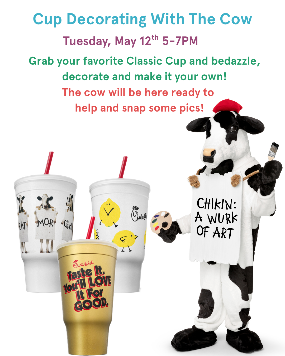Cup Decorating With The Cow