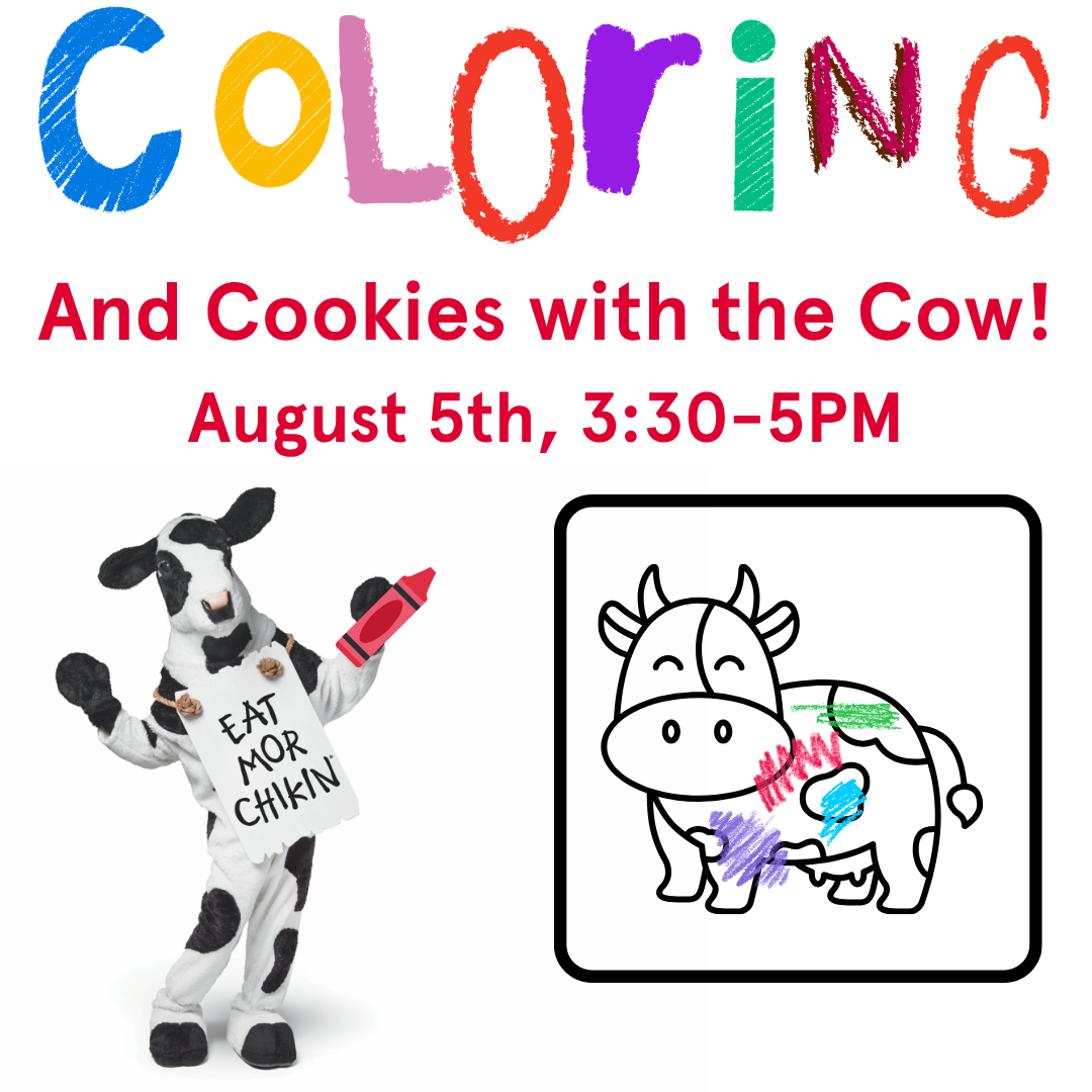 Coloring and Cookies With The Cow