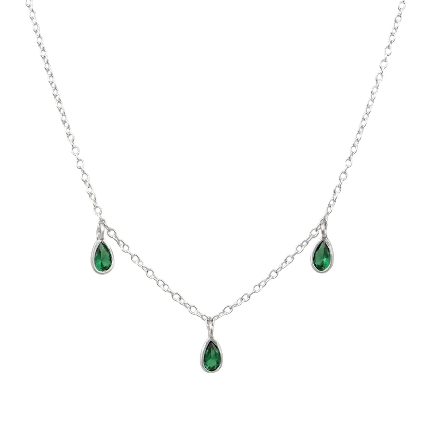 tiny drop necklace