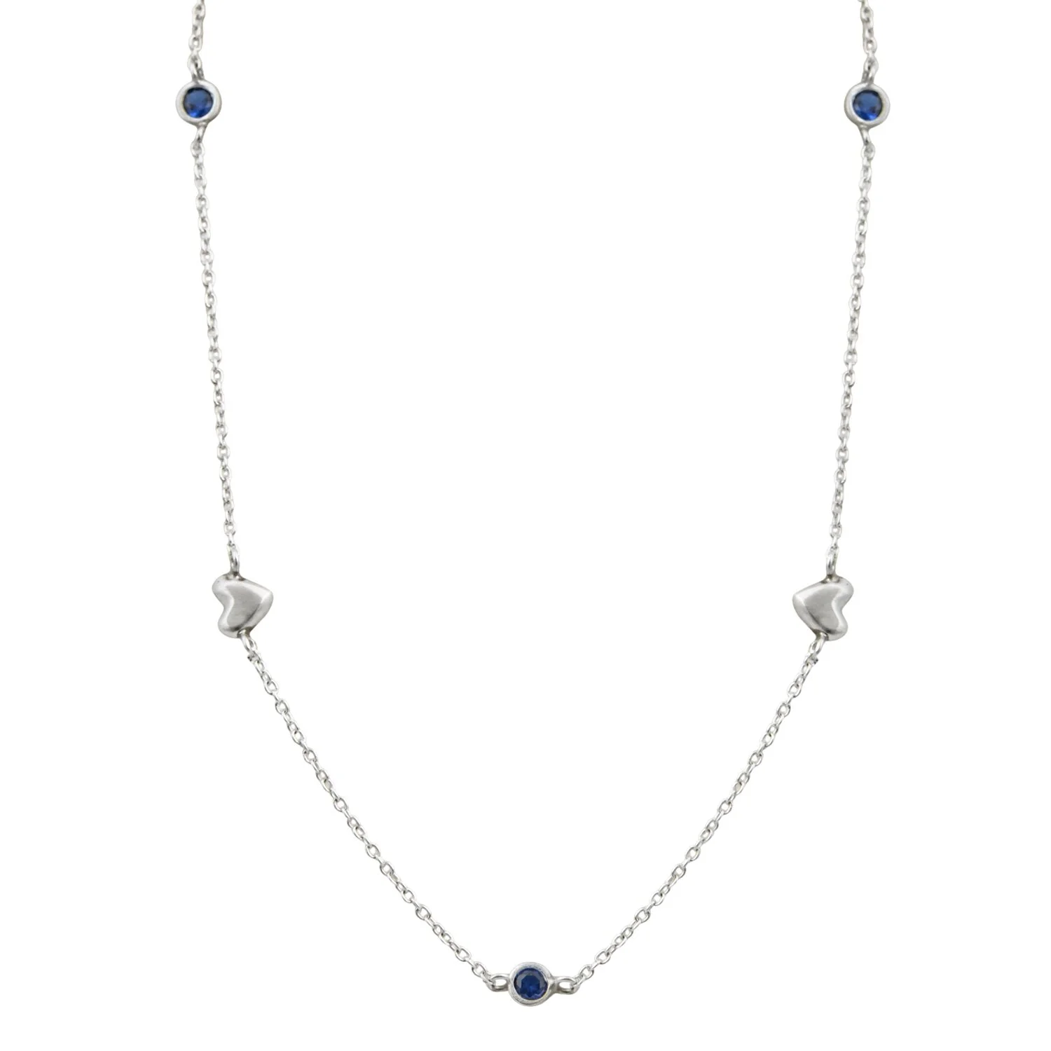 heart with zircon necklace