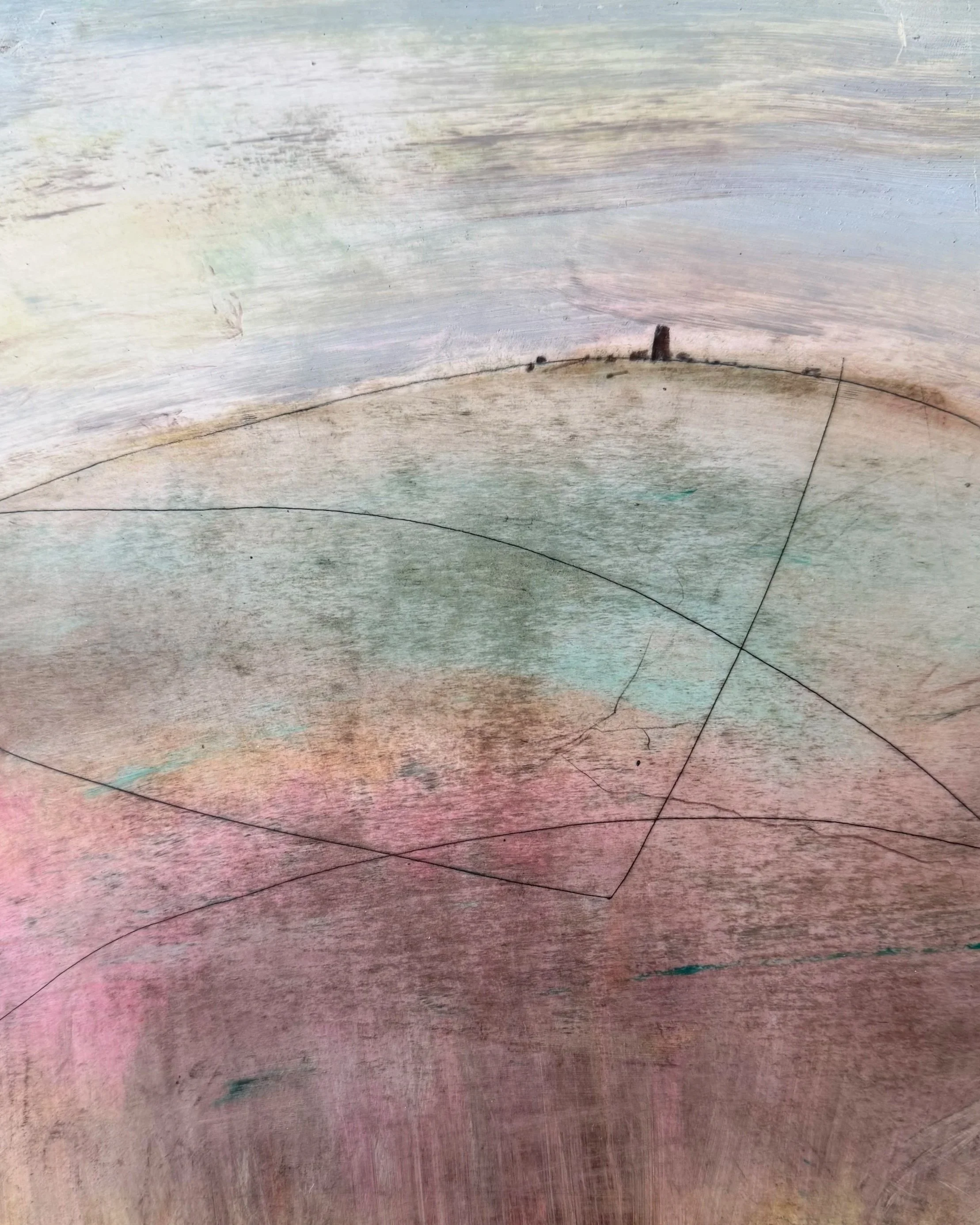 Ivinghoe Beacon, Oil on Card, W: 29 x H: 32 cms £75