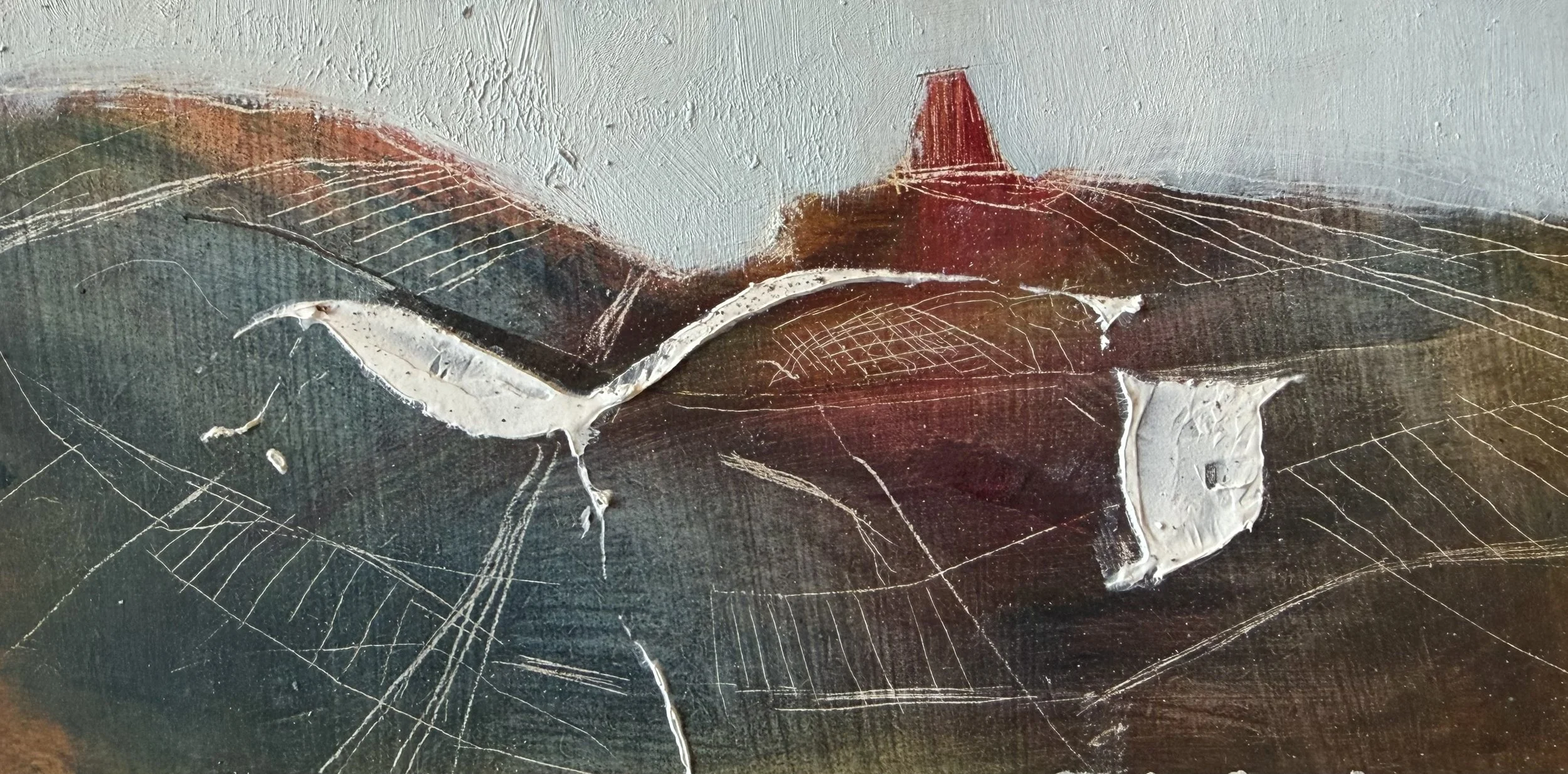 The Horse and the Beacon, Oil on Panel £175 SOLD
