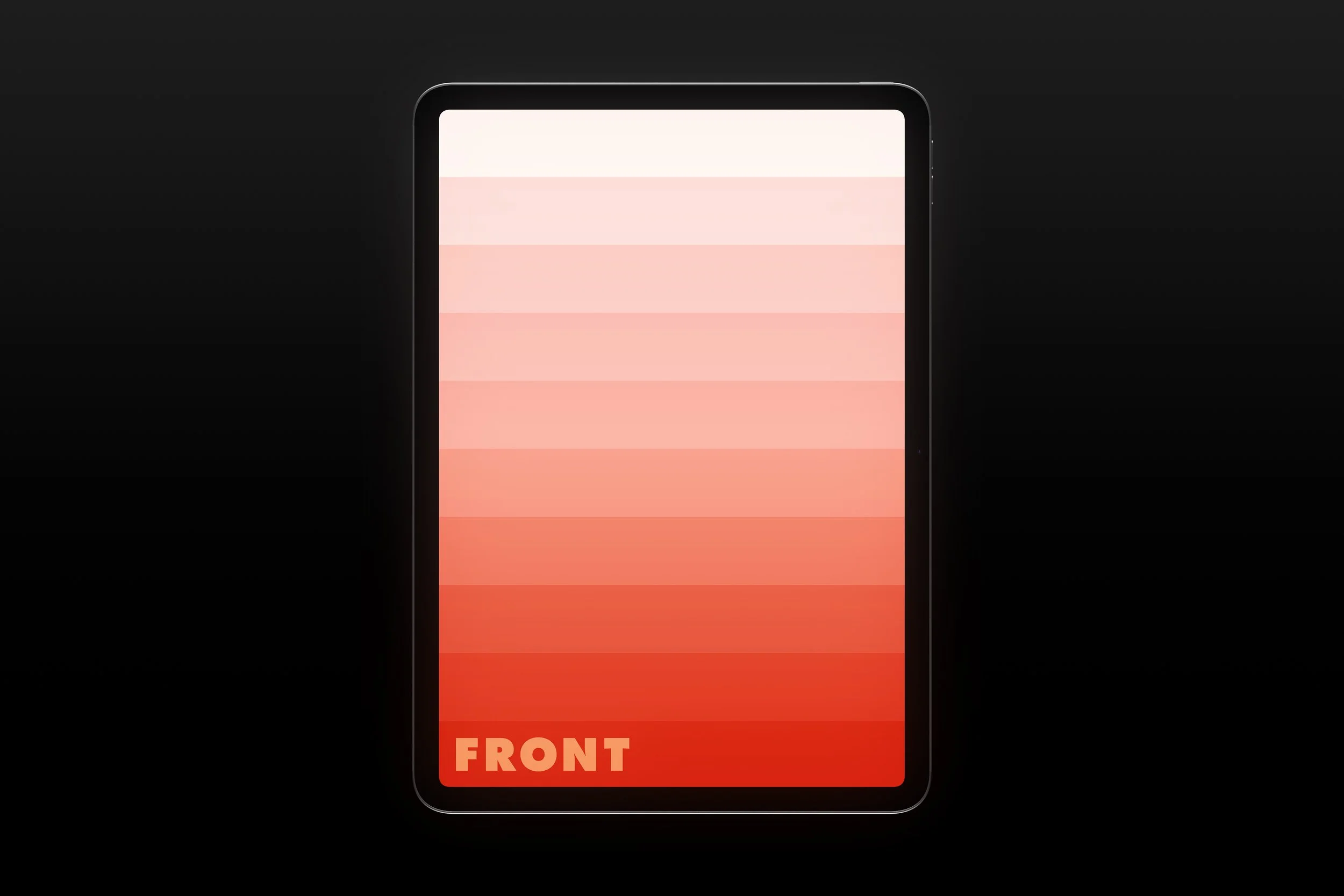 iPad Pro 11 mockup vertical in dramatic light