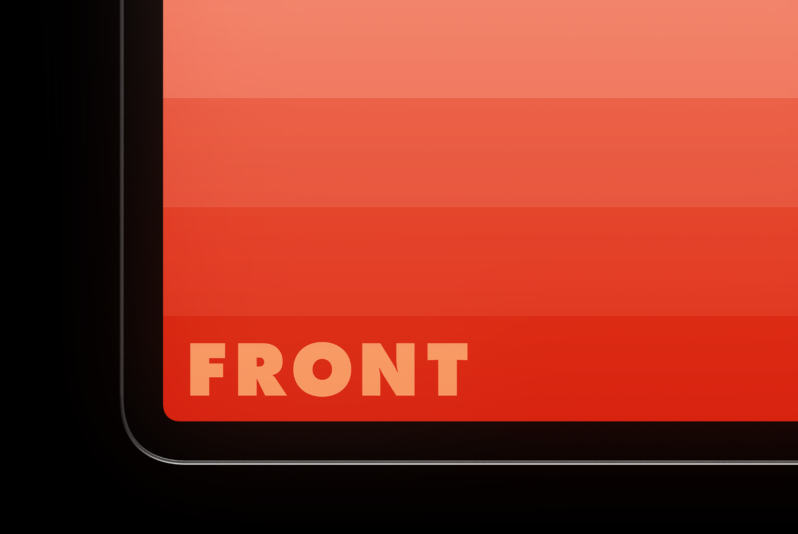 iPad Pro mockup close-up screen detail