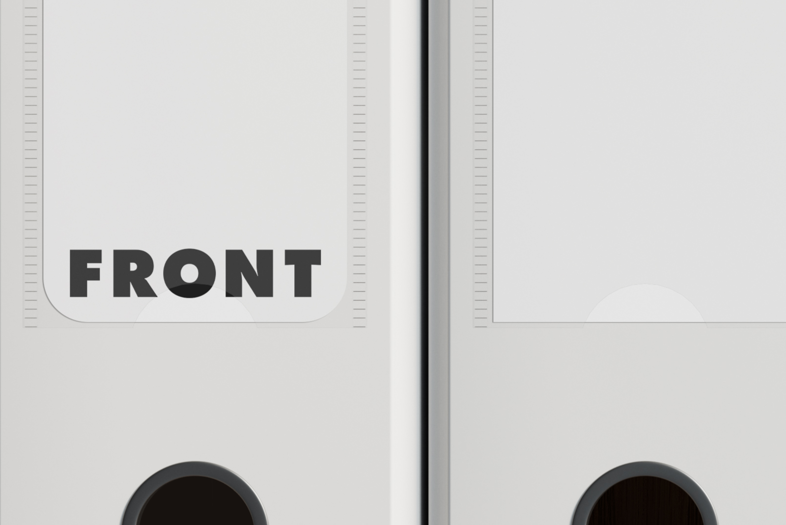 Close-up of folder insert sleeves with customizable artwork