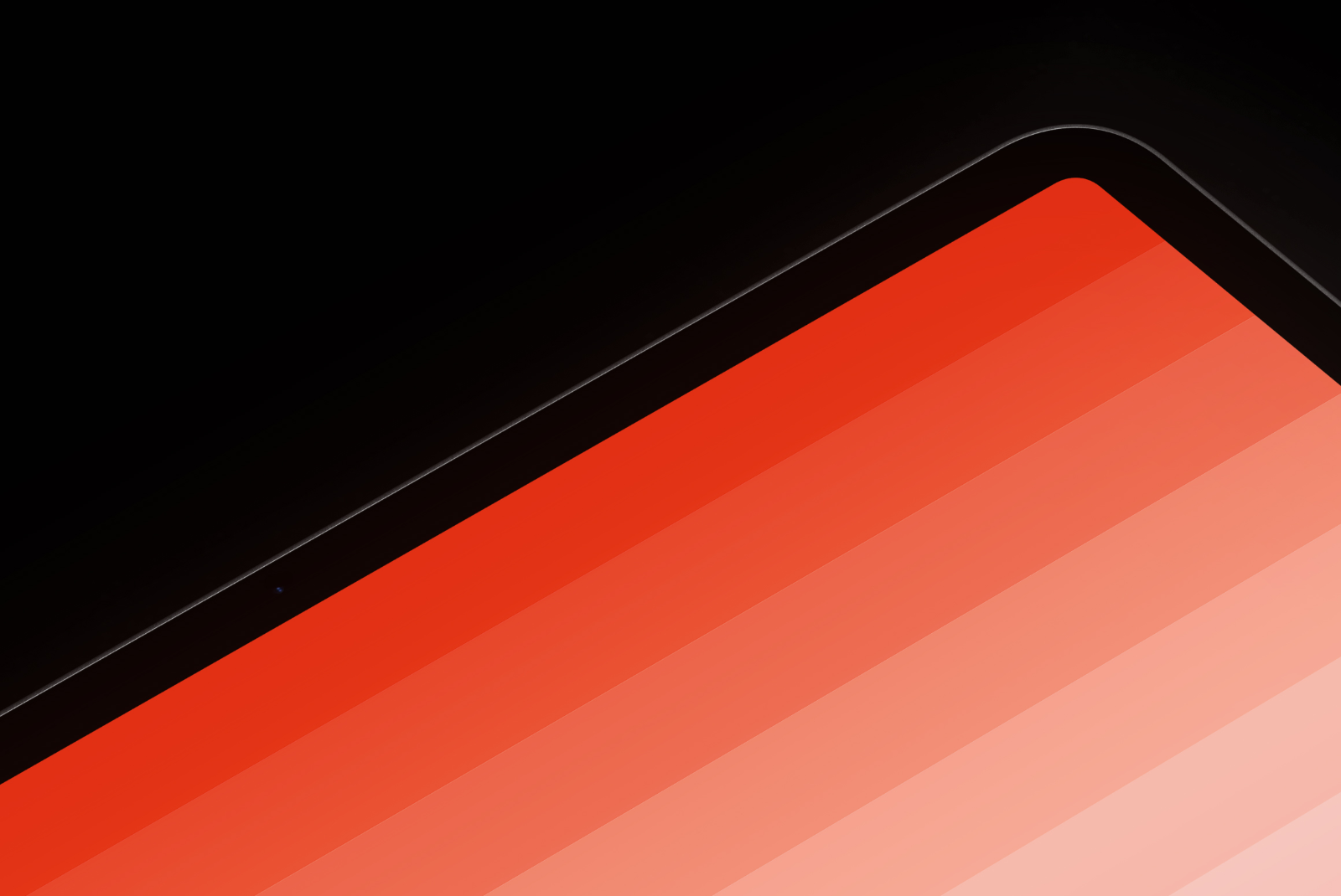 Close-up of an iPad Pro 11 display with a customizable screen in an angled perspective