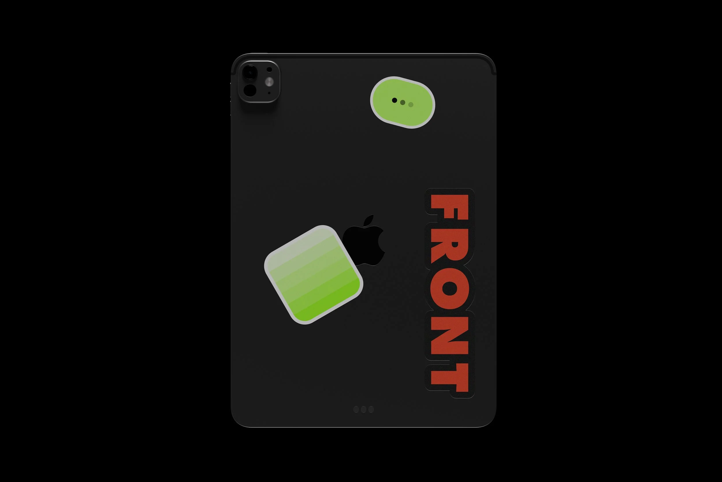 iPad Pro – Back Stickers Mockup