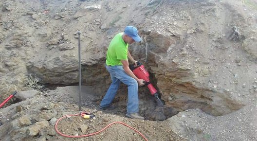 Doug's working the caprock