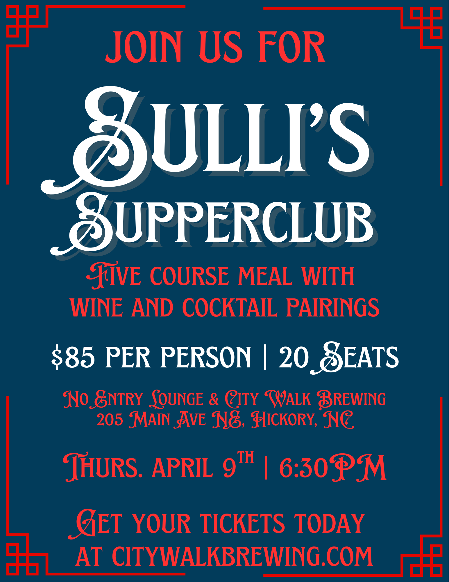 4/9/26 Sulli's Supperclub (April)