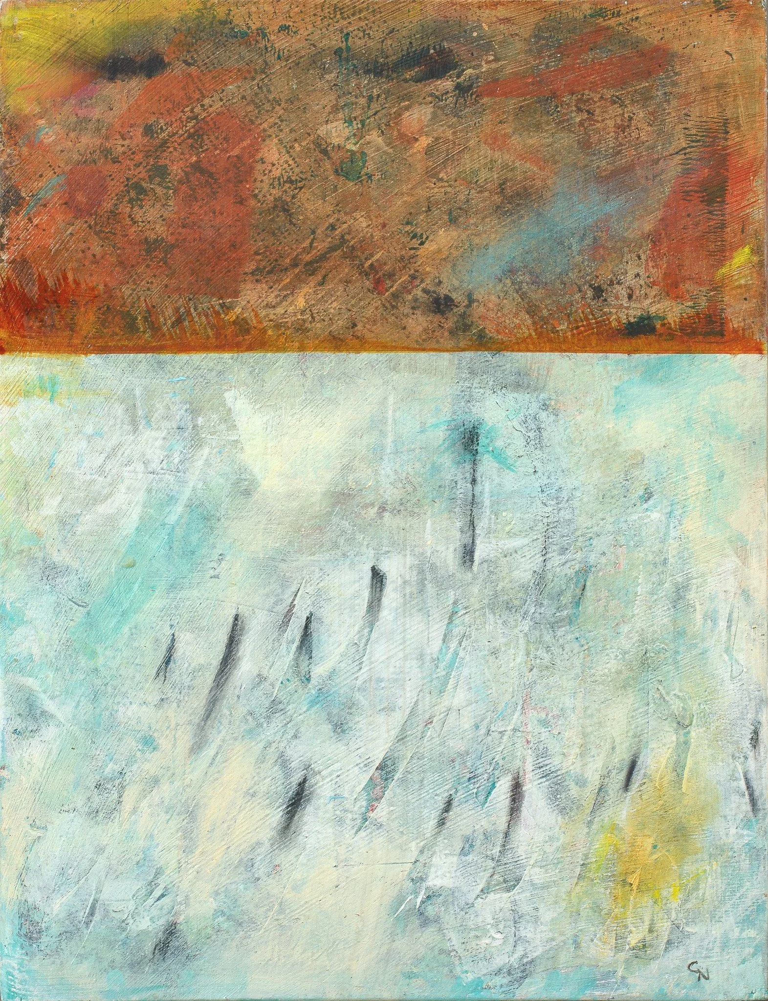 Swimming in the Inferno 3 
18" x 12" (SOLD)