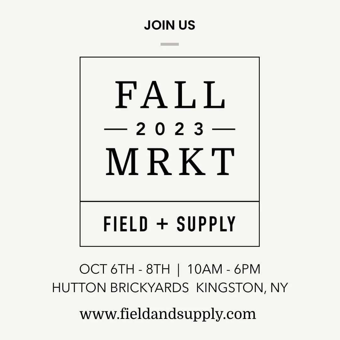 I'll be joining some amazing people at this year's @fieldandsupply Fall Market in Kingston, NY. Hope to see you there!

#fallmrkt2023 #fieldandsupply #handmade #ceramics